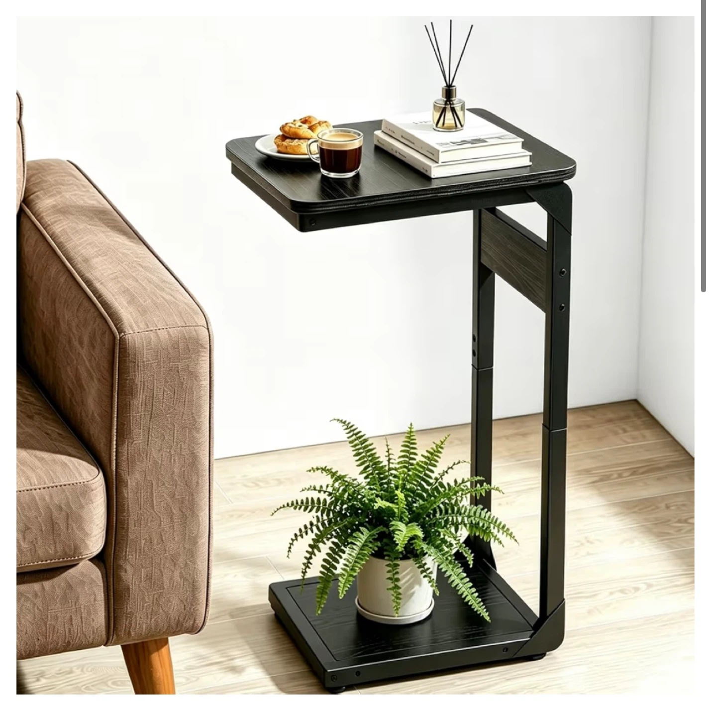Black C-Table Side Table