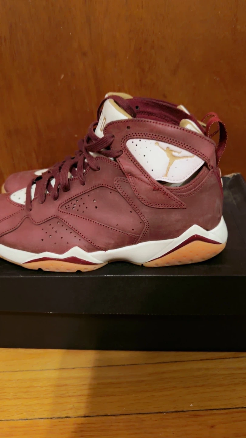 Air Jordan 7 Retro C&C Burgundy Shoes Size 8 - photo 4