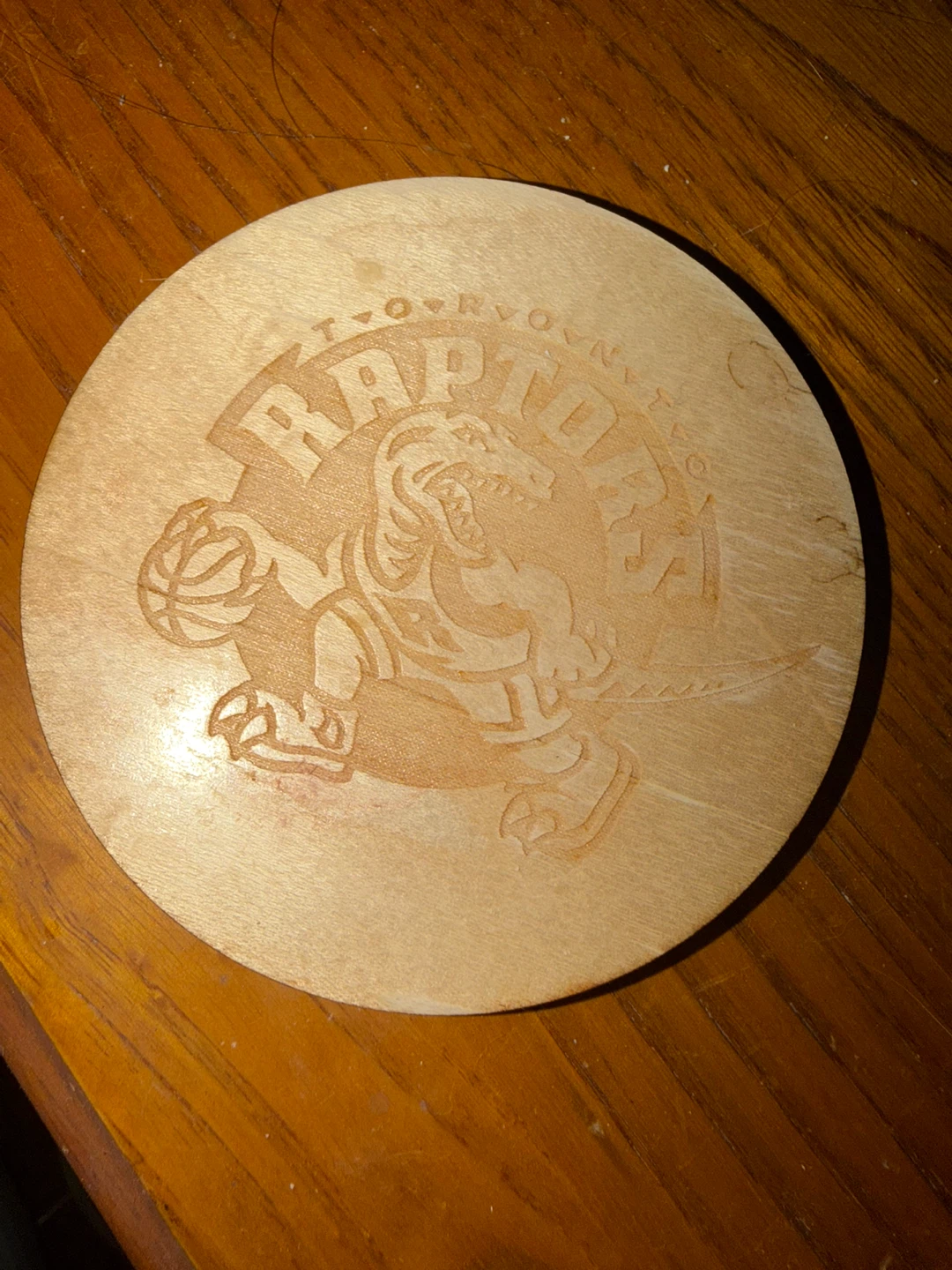 FREE Toronto Raptors Wooden Coaster