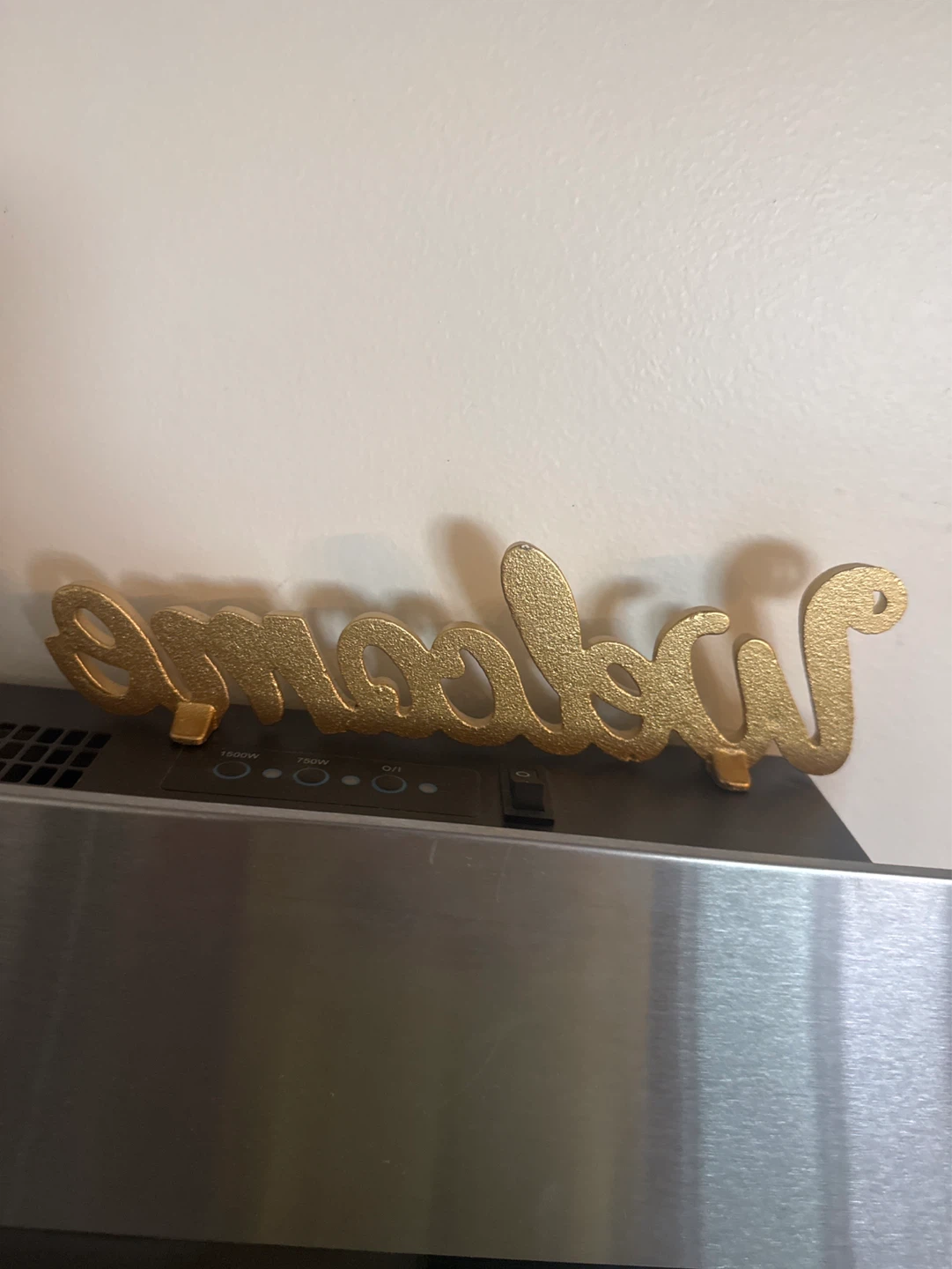 Gold "Welcome" Sign - photo 2
