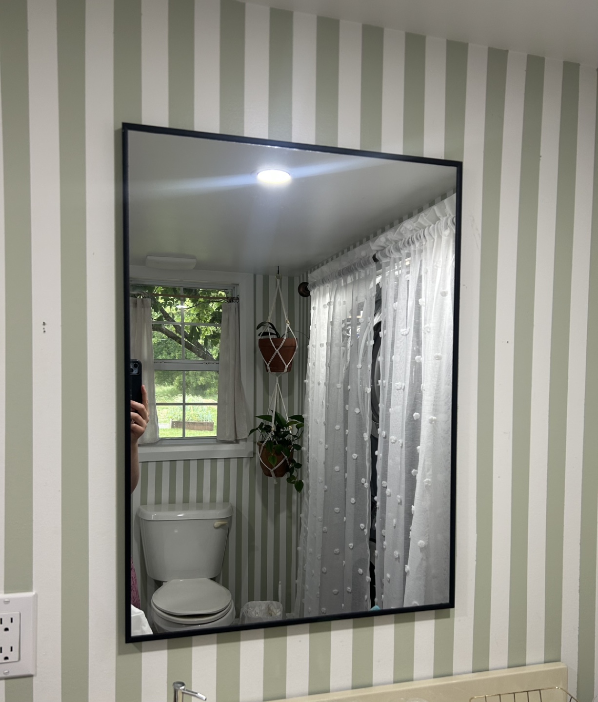 Black Framed Bathroom Mirror