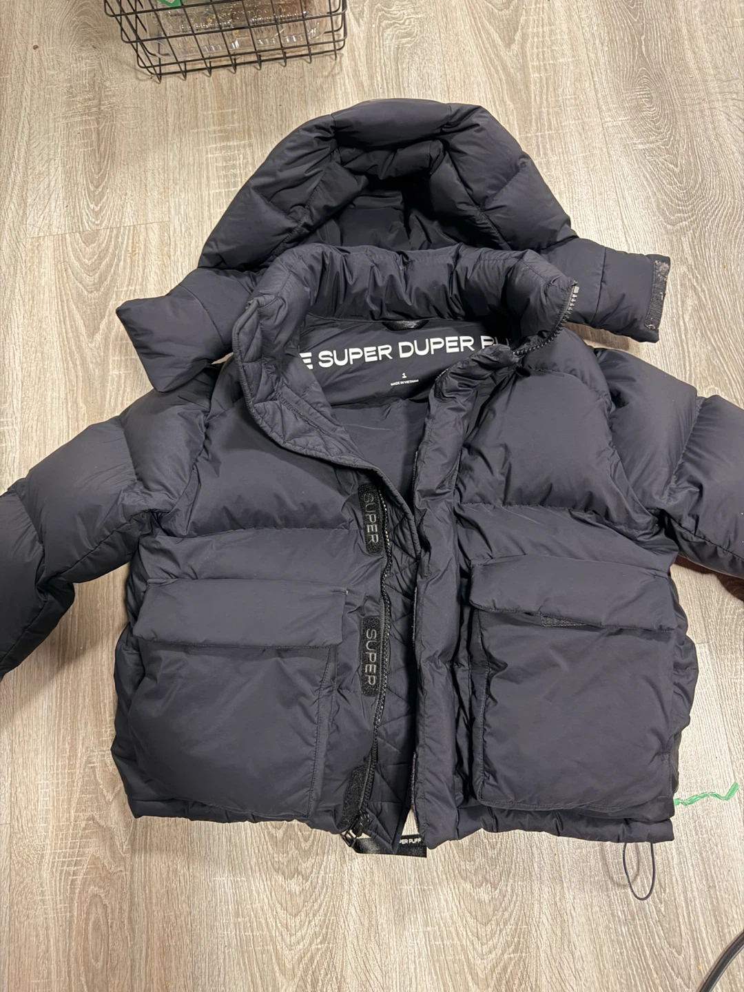 Aritzia The Super Duper Puff Black Puffer Jacket
