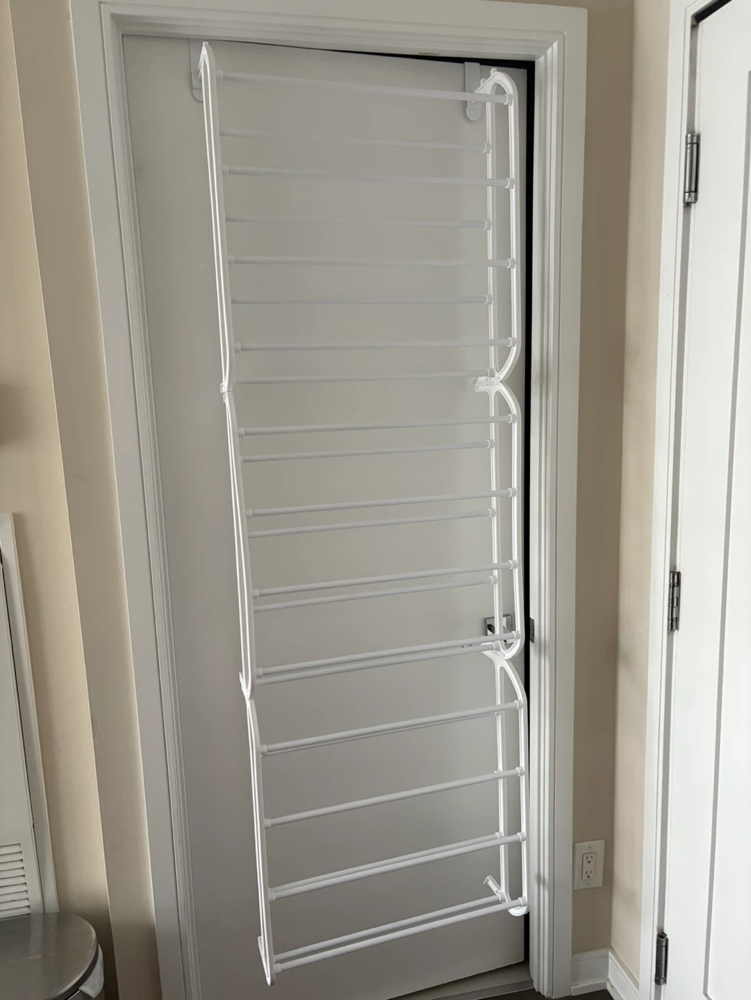 White Over-the-Door Rack