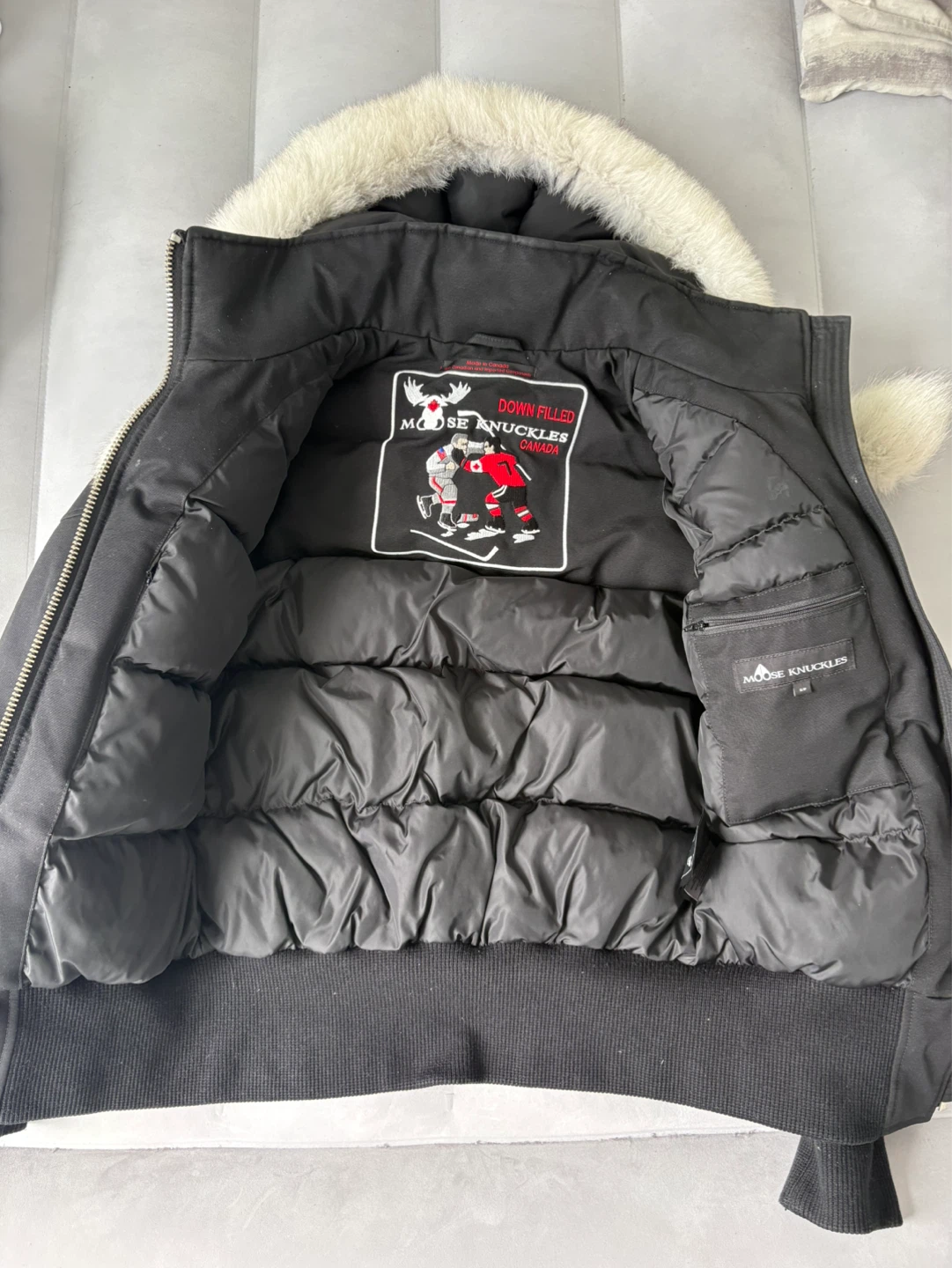 Moose Knuckles Down Filled Bomber Jacket - photo 3