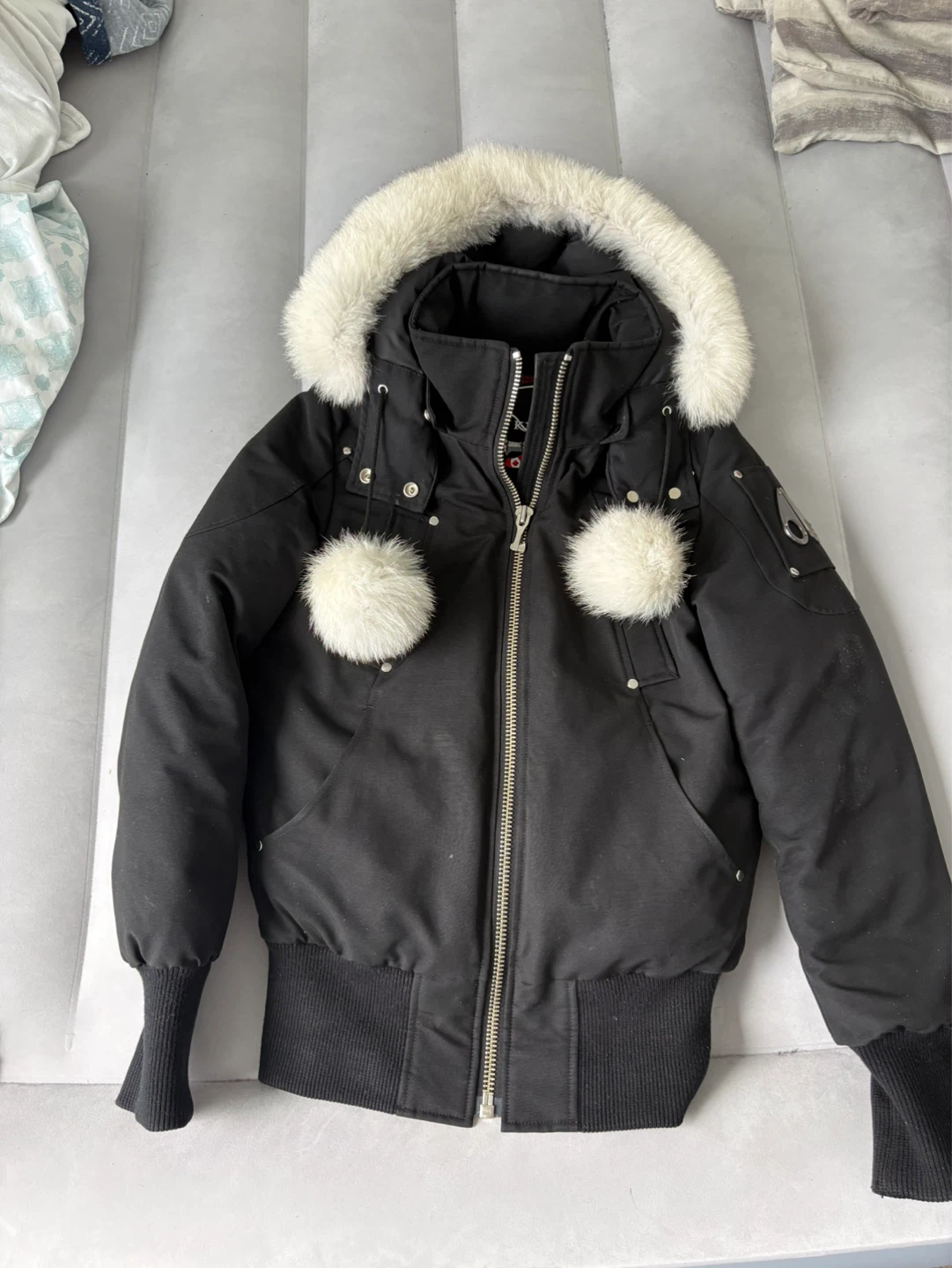 Moose Knuckles Down Filled Bomber Jacket