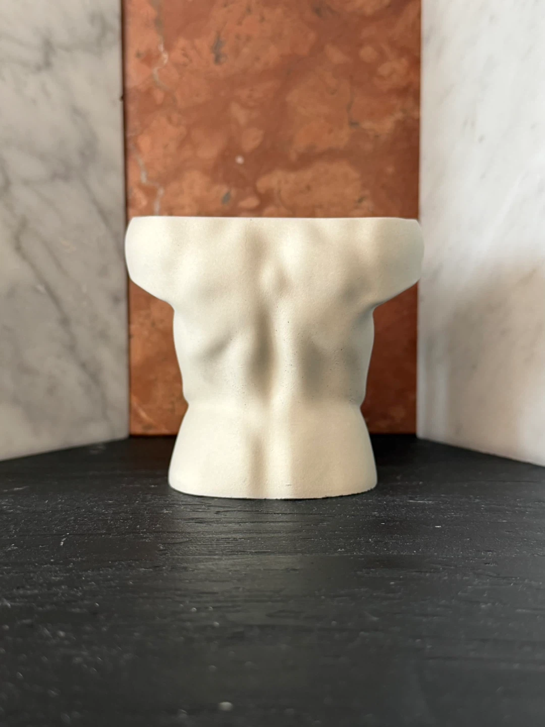 Male Torso Concrete Planter - photo 4