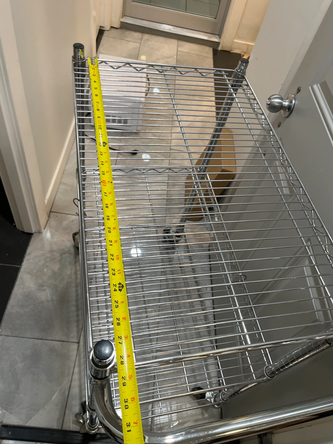 Chrome Wire Shelving Unit - photo 2
