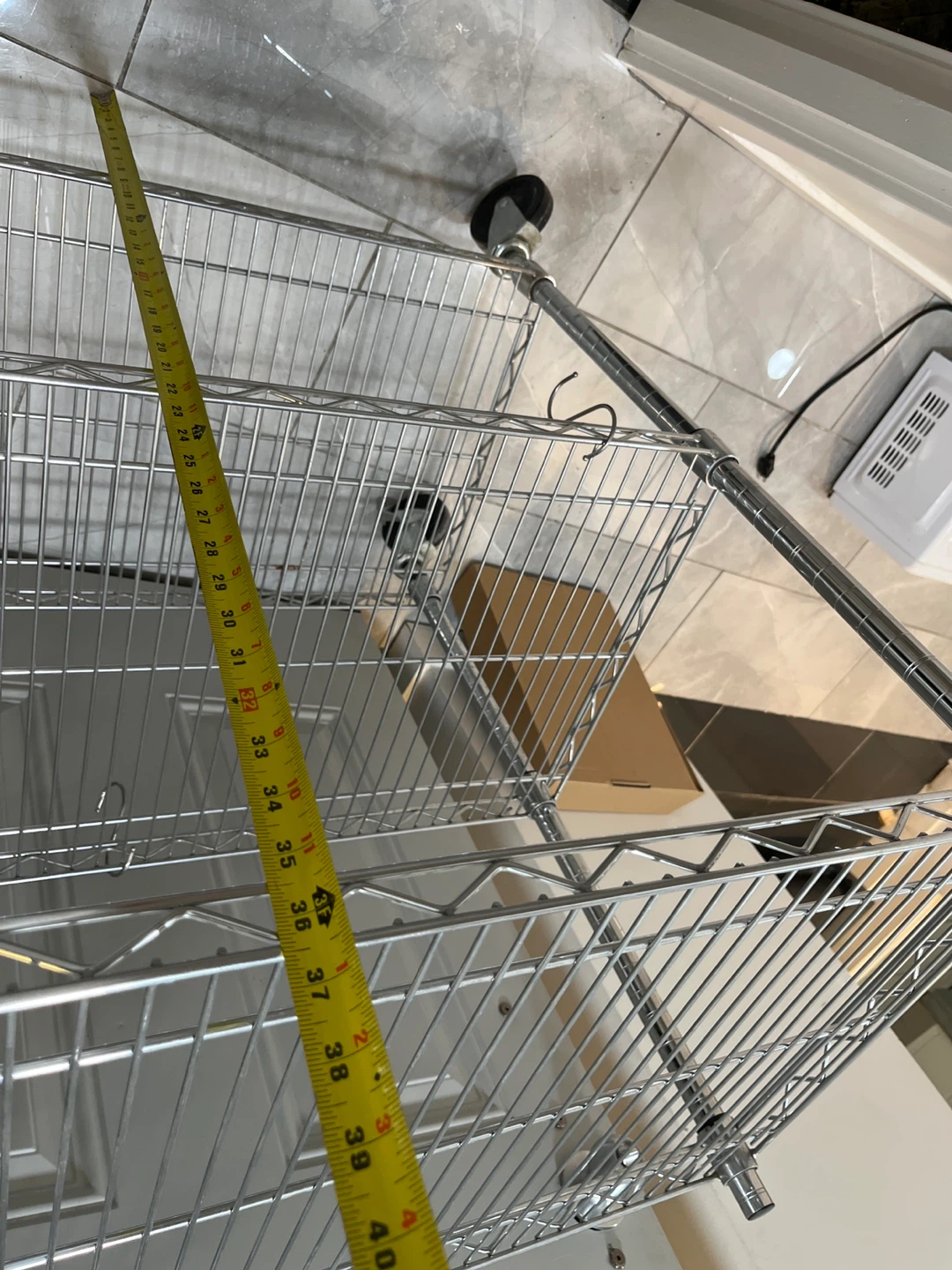 Chrome Wire Shelving Unit - photo 3