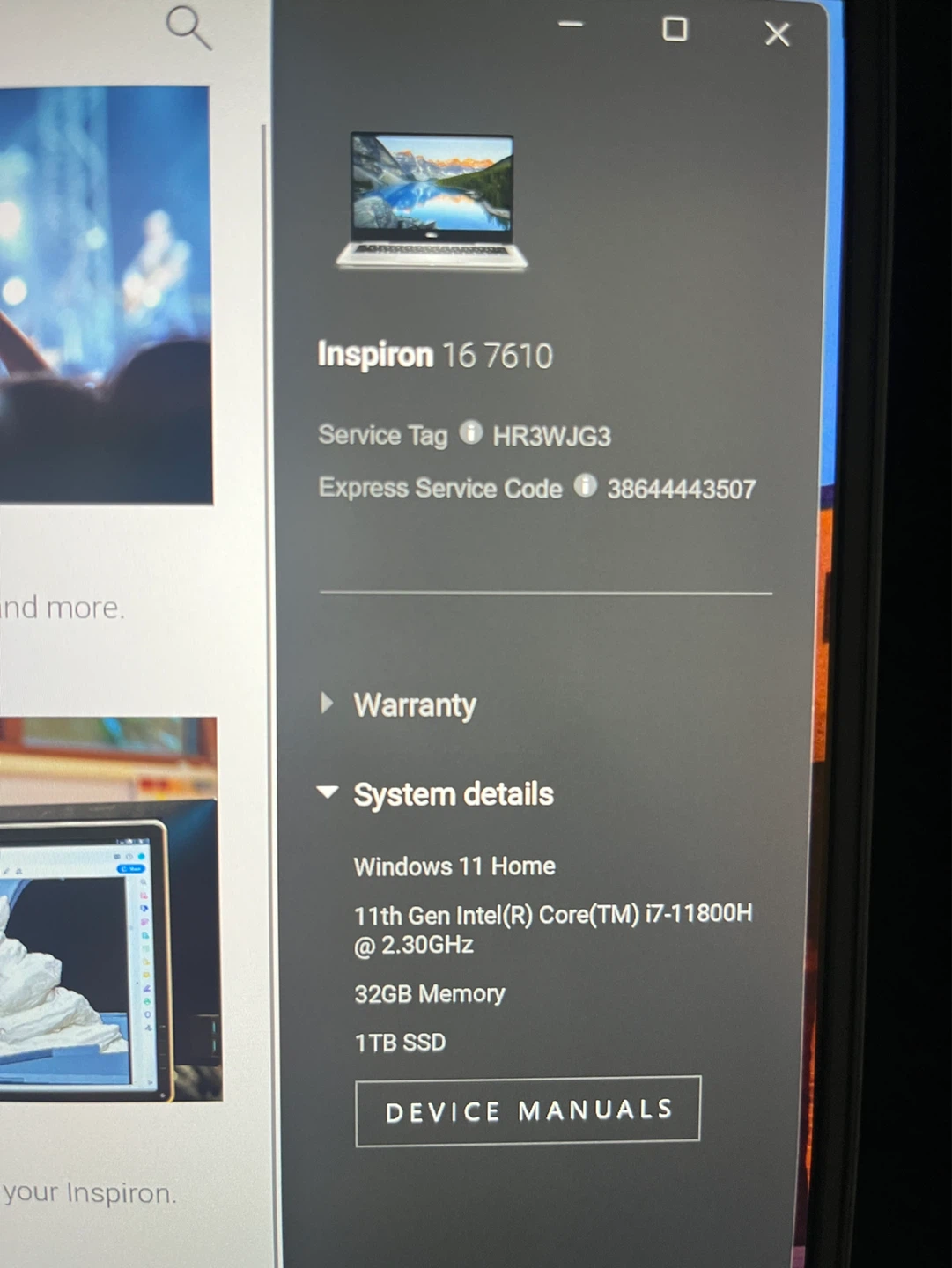 Dell Inspiron 16 7610 Laptop