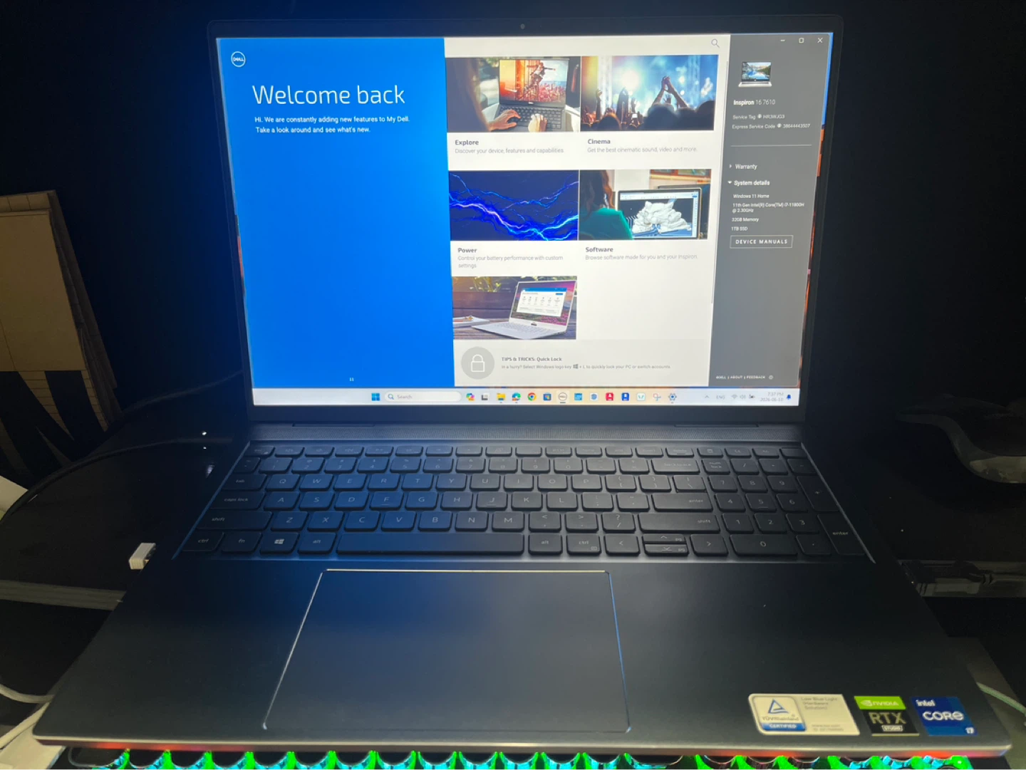 Dell Inspiron 16 7610 Laptop - photo 2