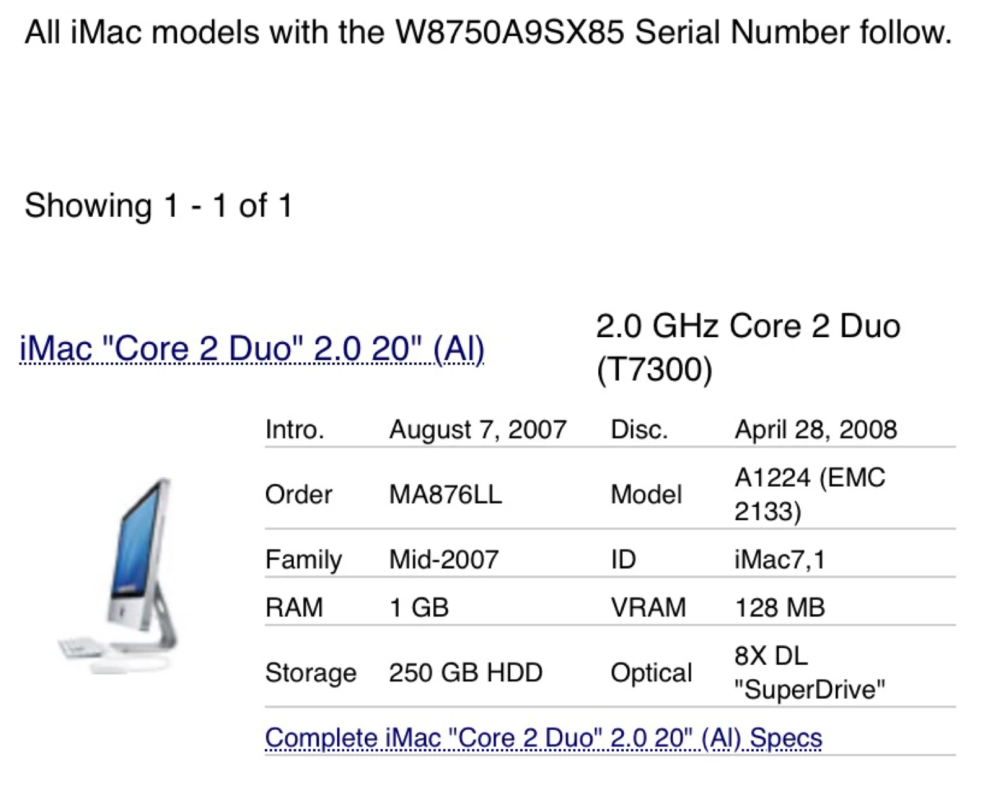 Older iMac - Working - photo 4