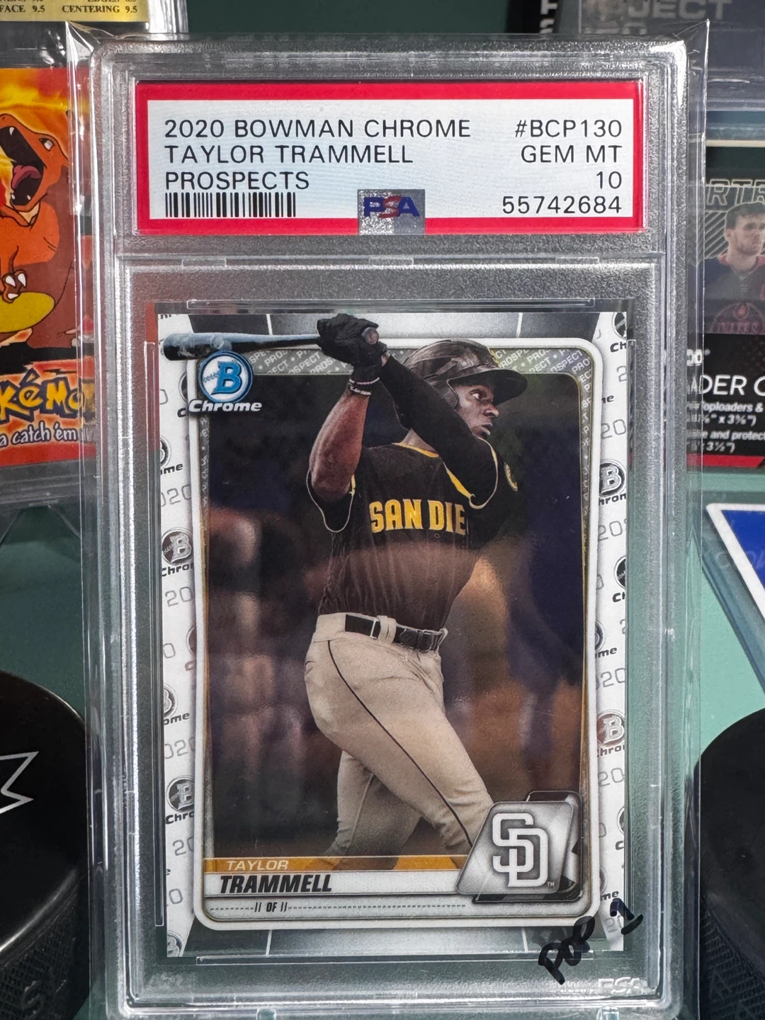 2020 Bowman Chrome Taylor Trammell Prospect Card - photo 2