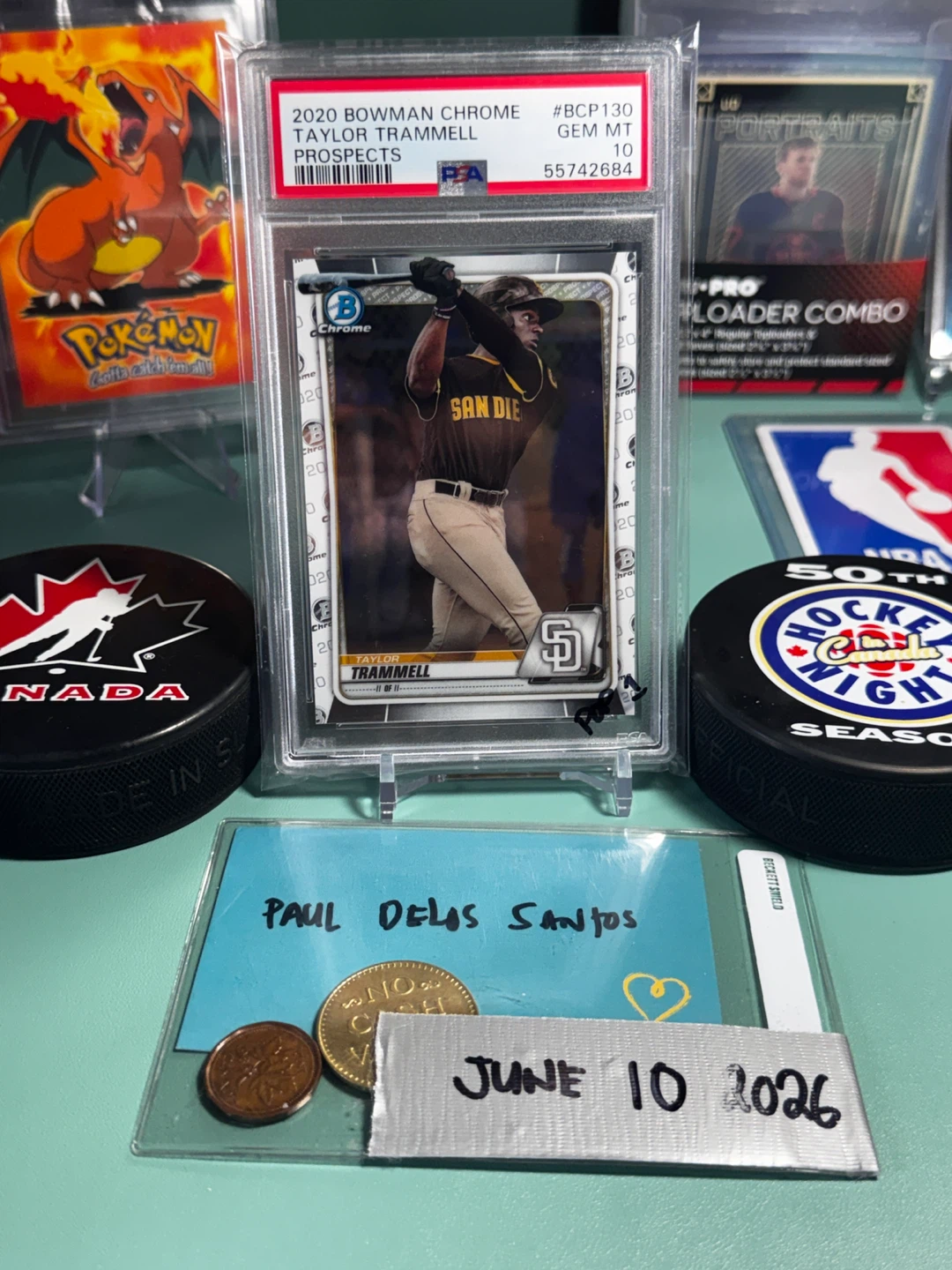 2020 Bowman Chrome Taylor Trammell Prospect Card