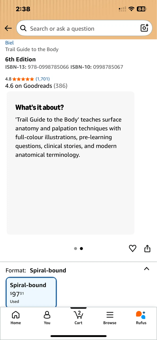 Trail Guide to the Body 6th Edition Spiral-Bound - photo 2