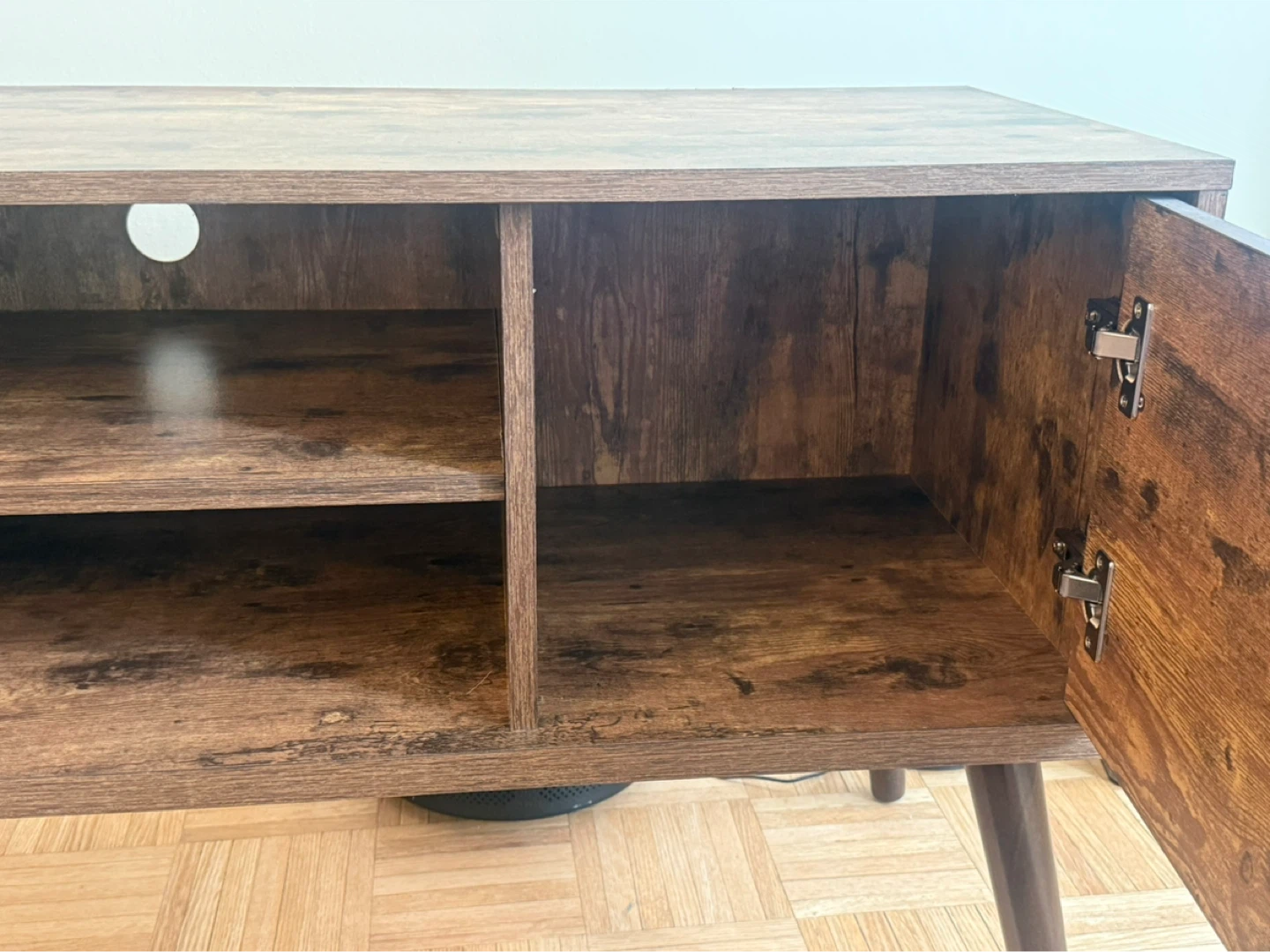 Rustic Brown TV Stand Console - photo 3