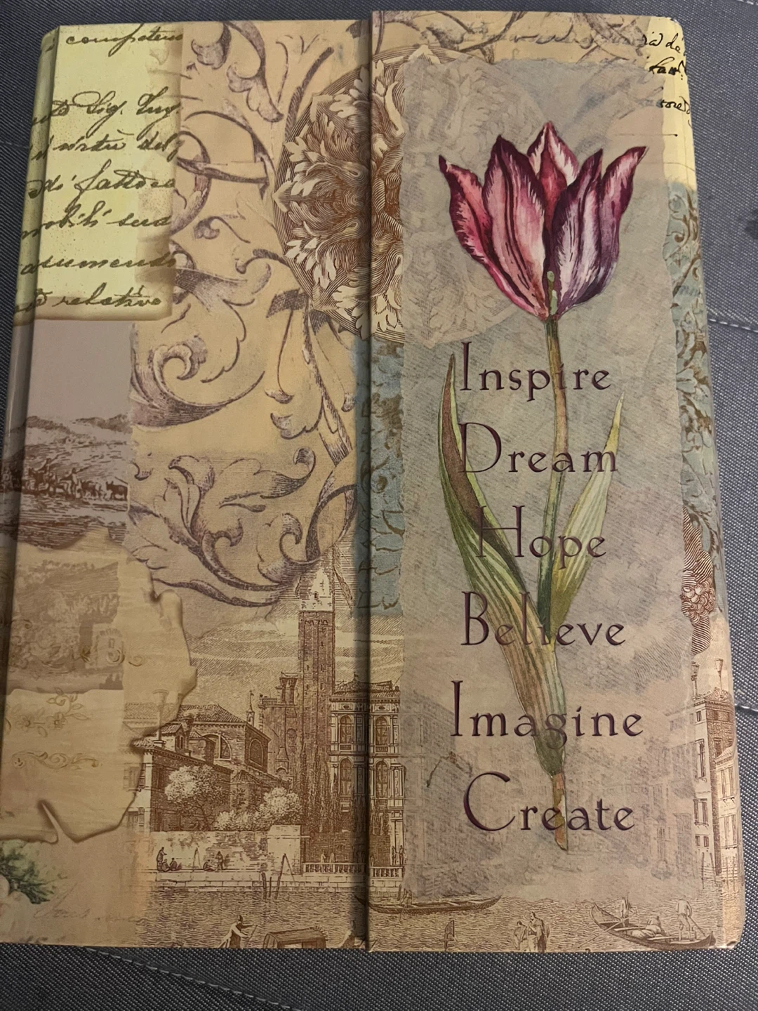 Decorative Lined Journal with Tulip Design