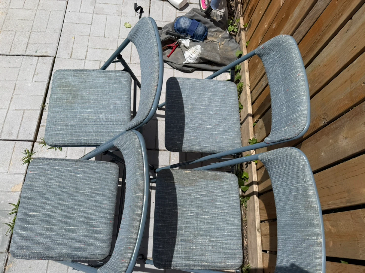 Set of 4 Folding Chairs- all for 30$ - photo 5