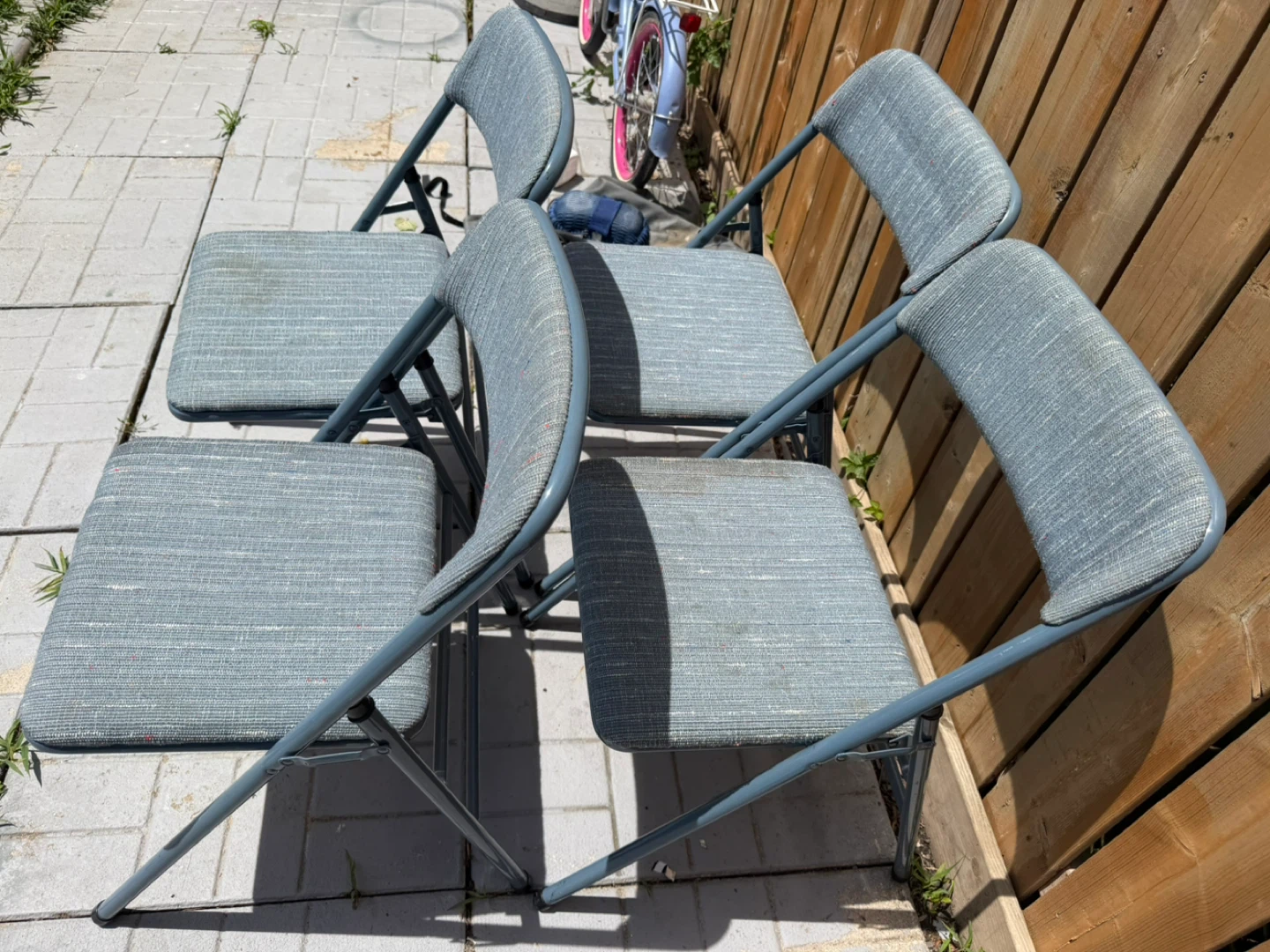 Set of 4 Folding Chairs- all for 30$