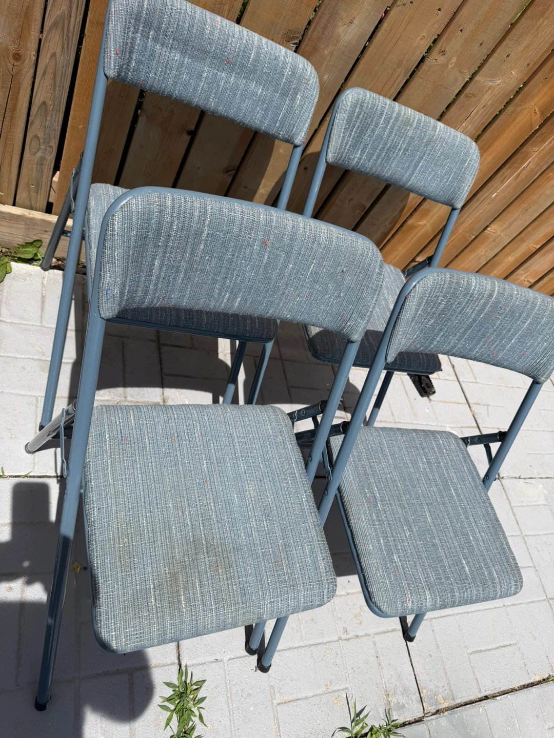 Set of 4 Folding Chairs- all for 30$ - photo 3