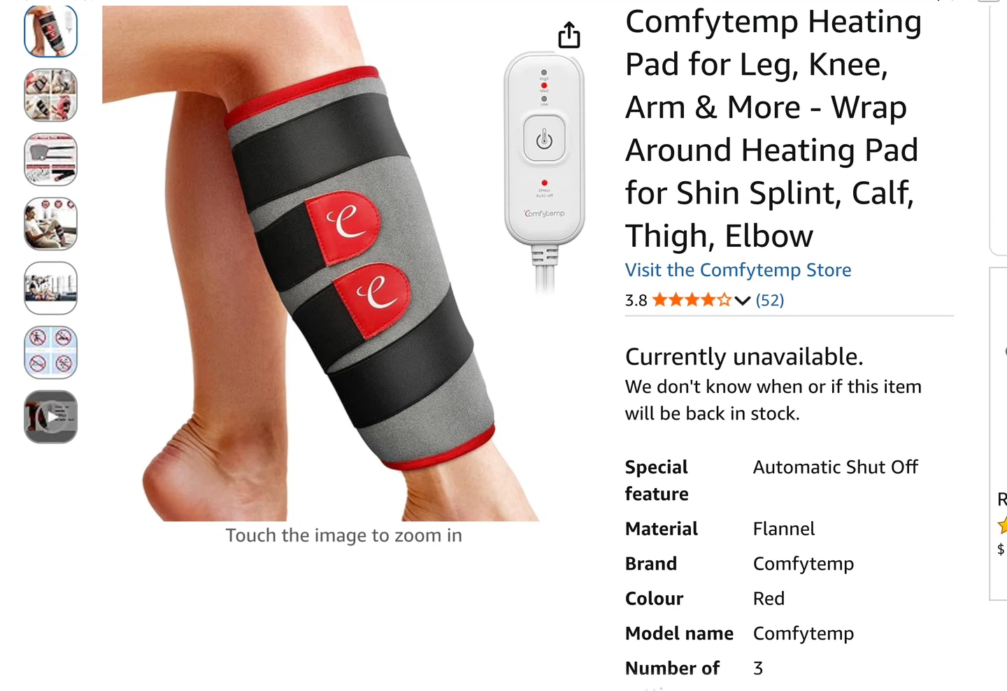 Comfytemp Heating Pad for Leg, Knee, Arm