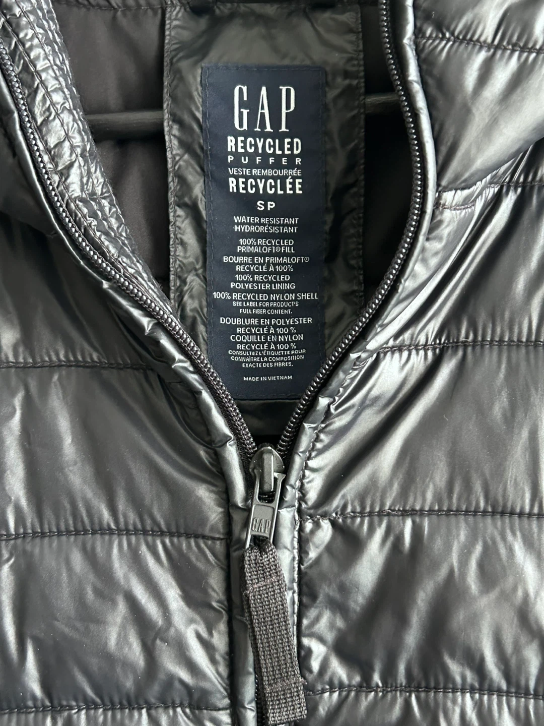 GAP Recycled Puffer Jacket Size Small - photo 3