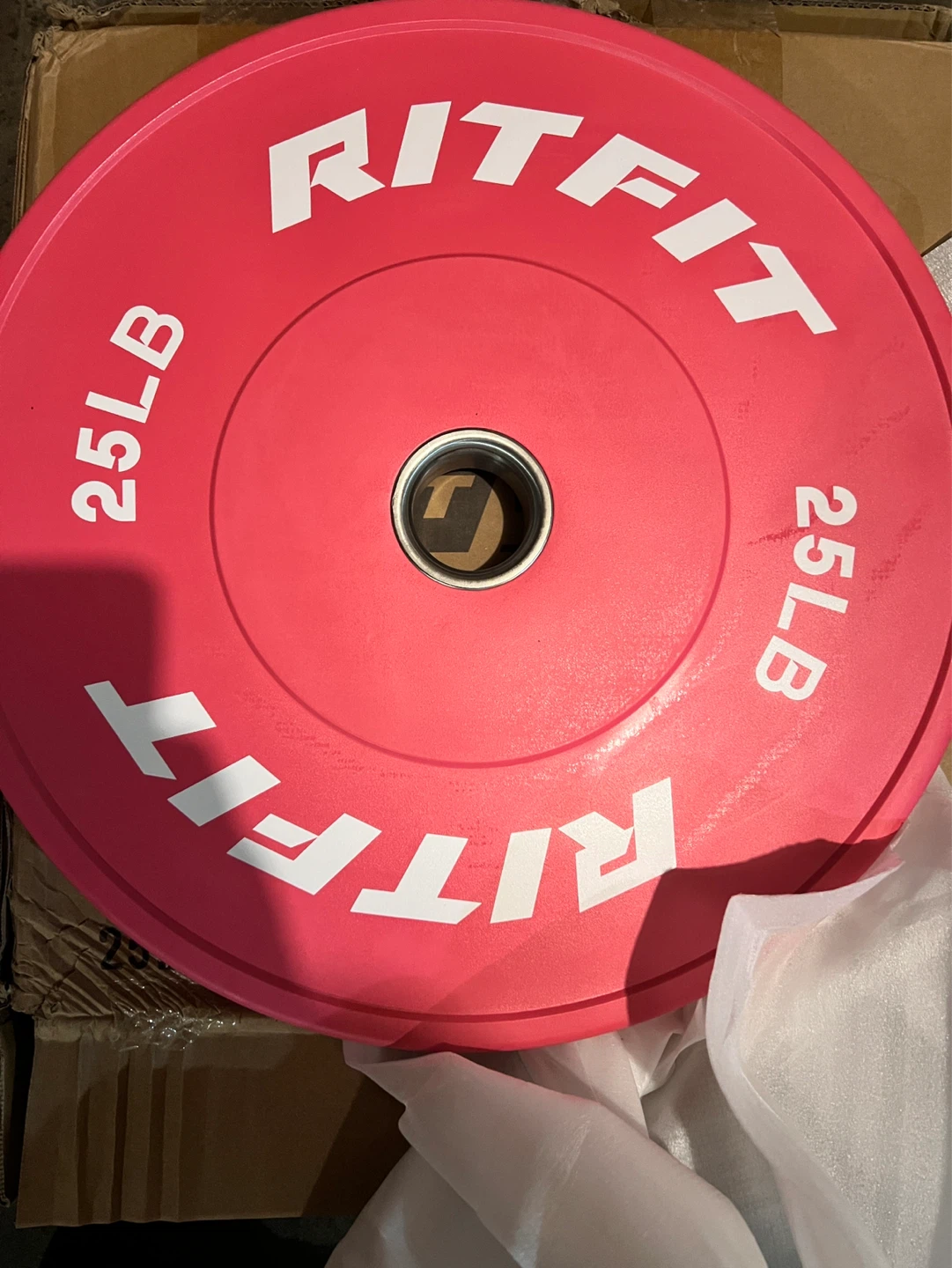 Pink weight plates 100lbs
