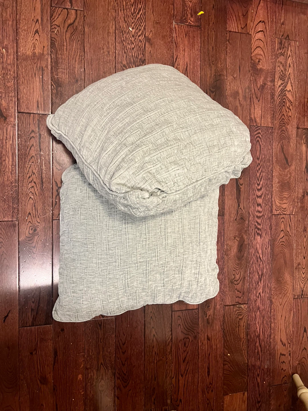 Set of 2 Light green Textured Throw Pillows - photo 4