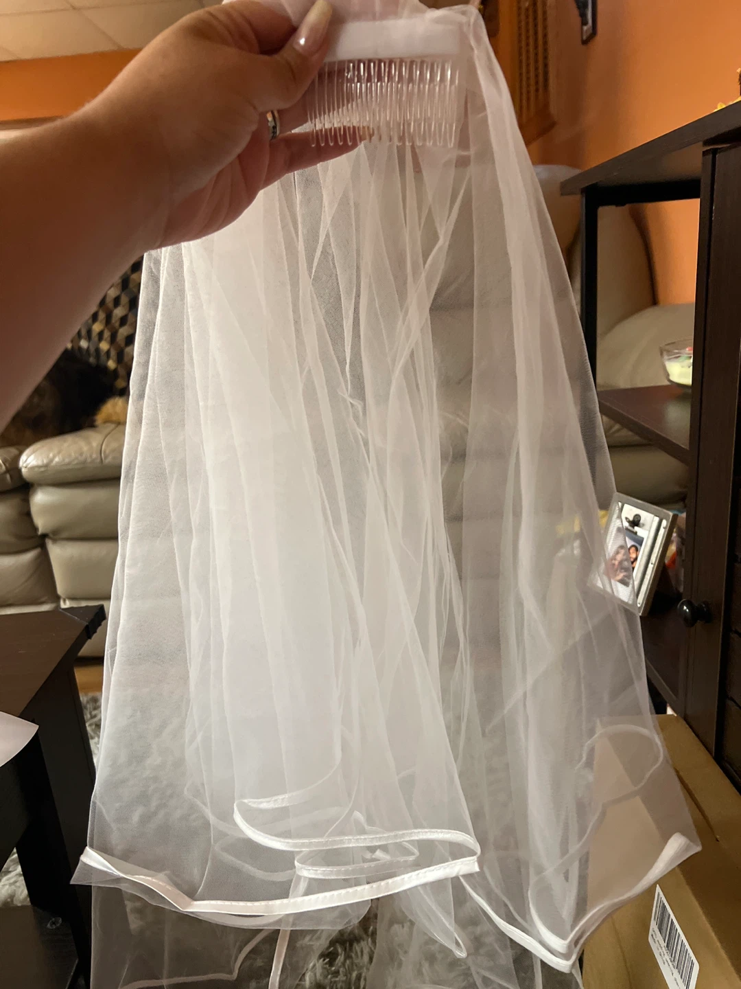 Bride Veil and Sash Set - photo 2