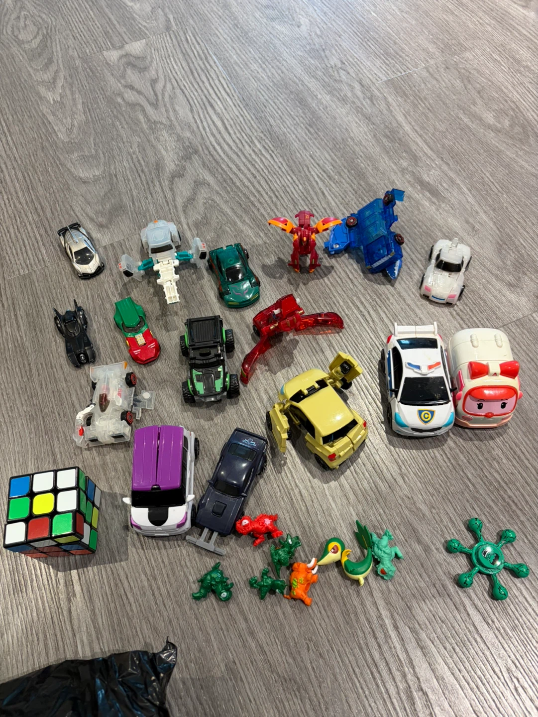 Assorted Kids' Toy Vehicles and Figures