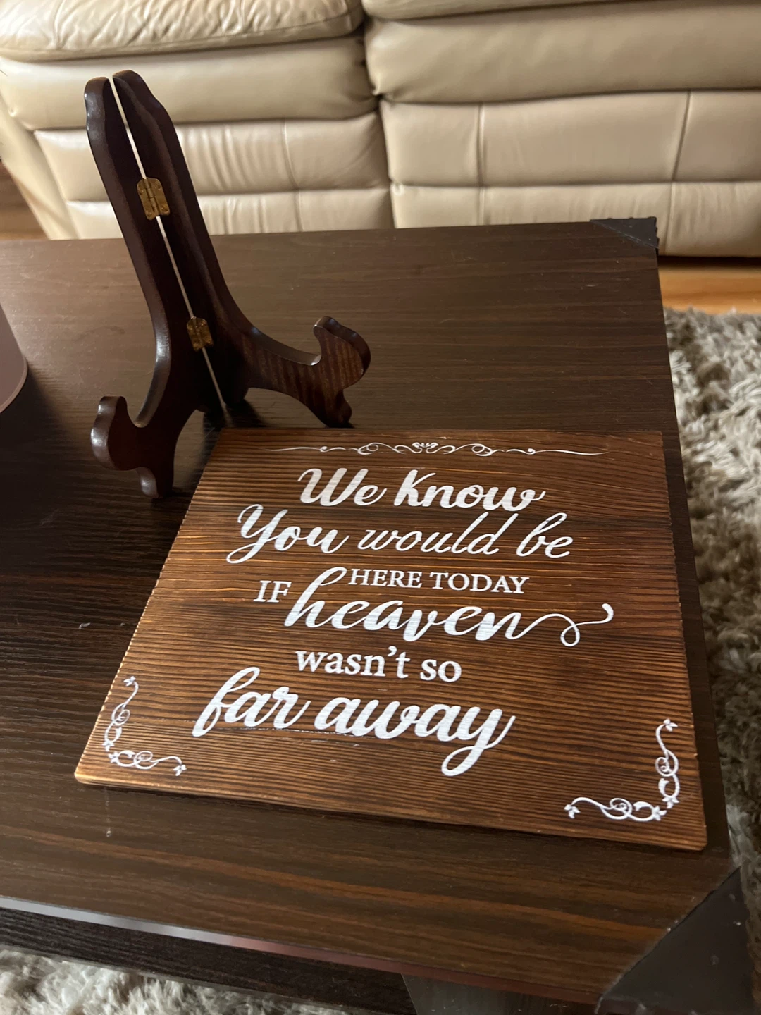 Wooden Memorial Sign
