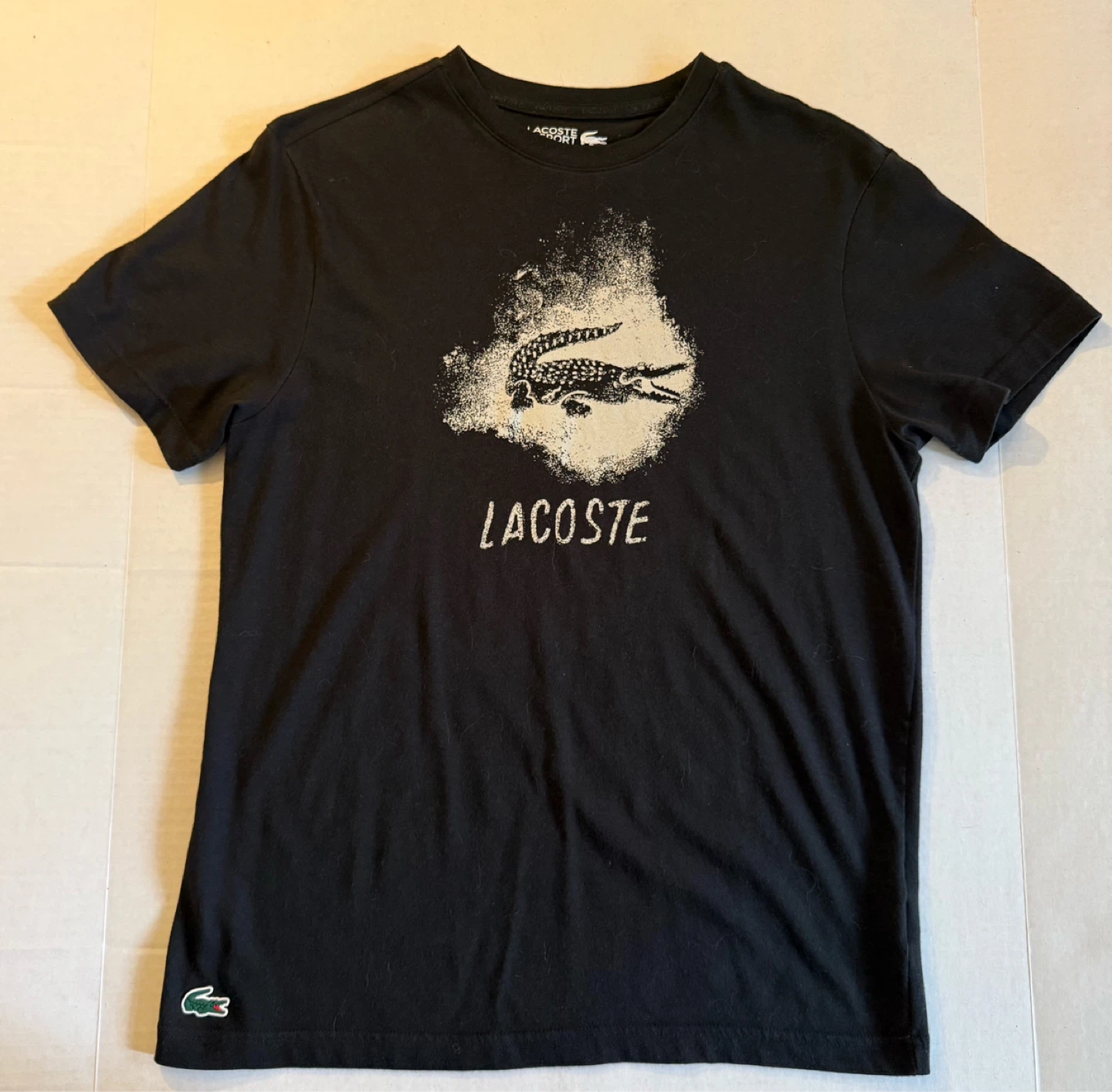 Lacoste Sport T-Shirt Black Size M