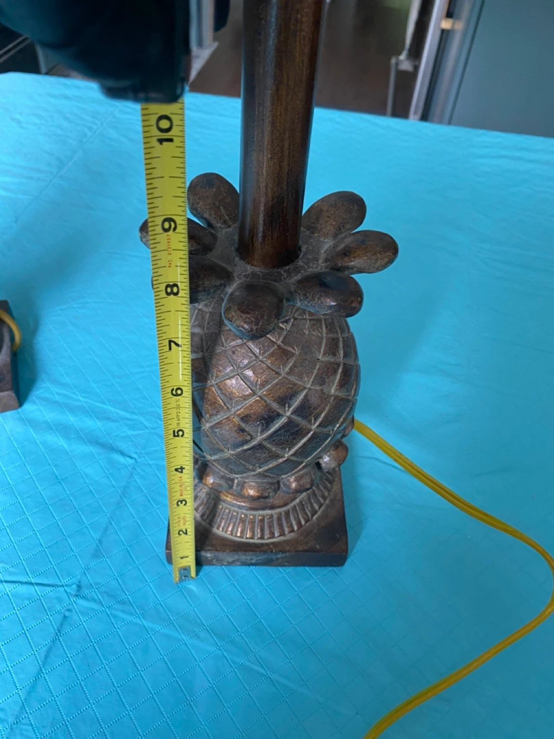 Pair of Table Lamps with Pineapple Motif - photo 5