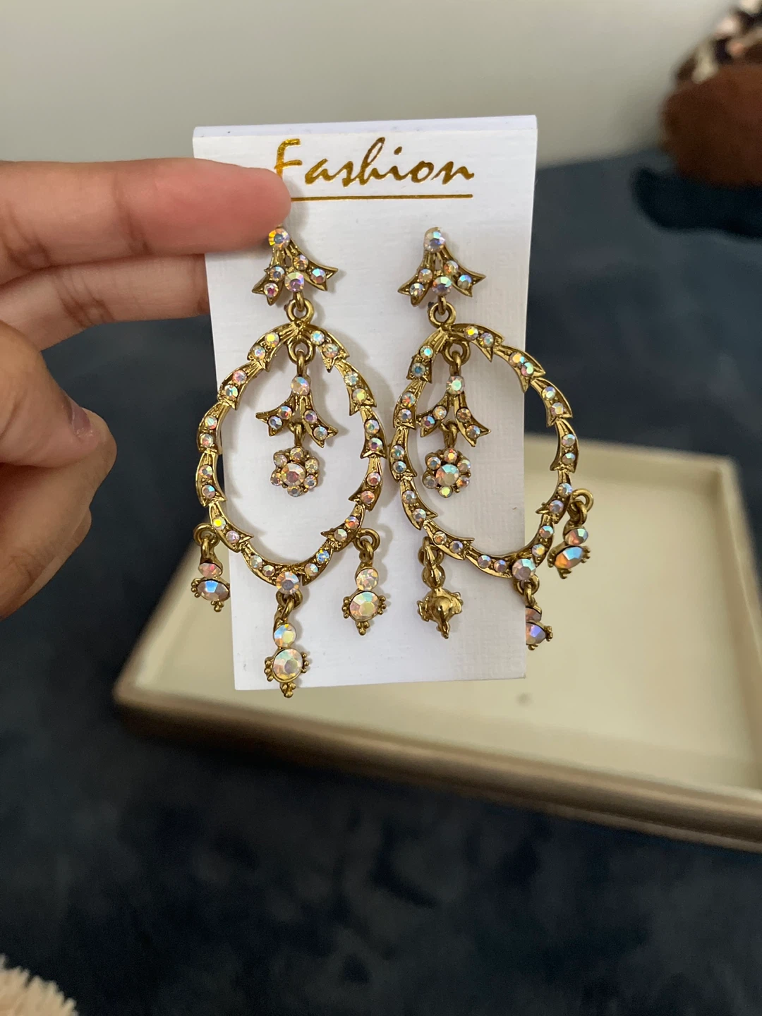 New Sparkly Chandelier Earrings