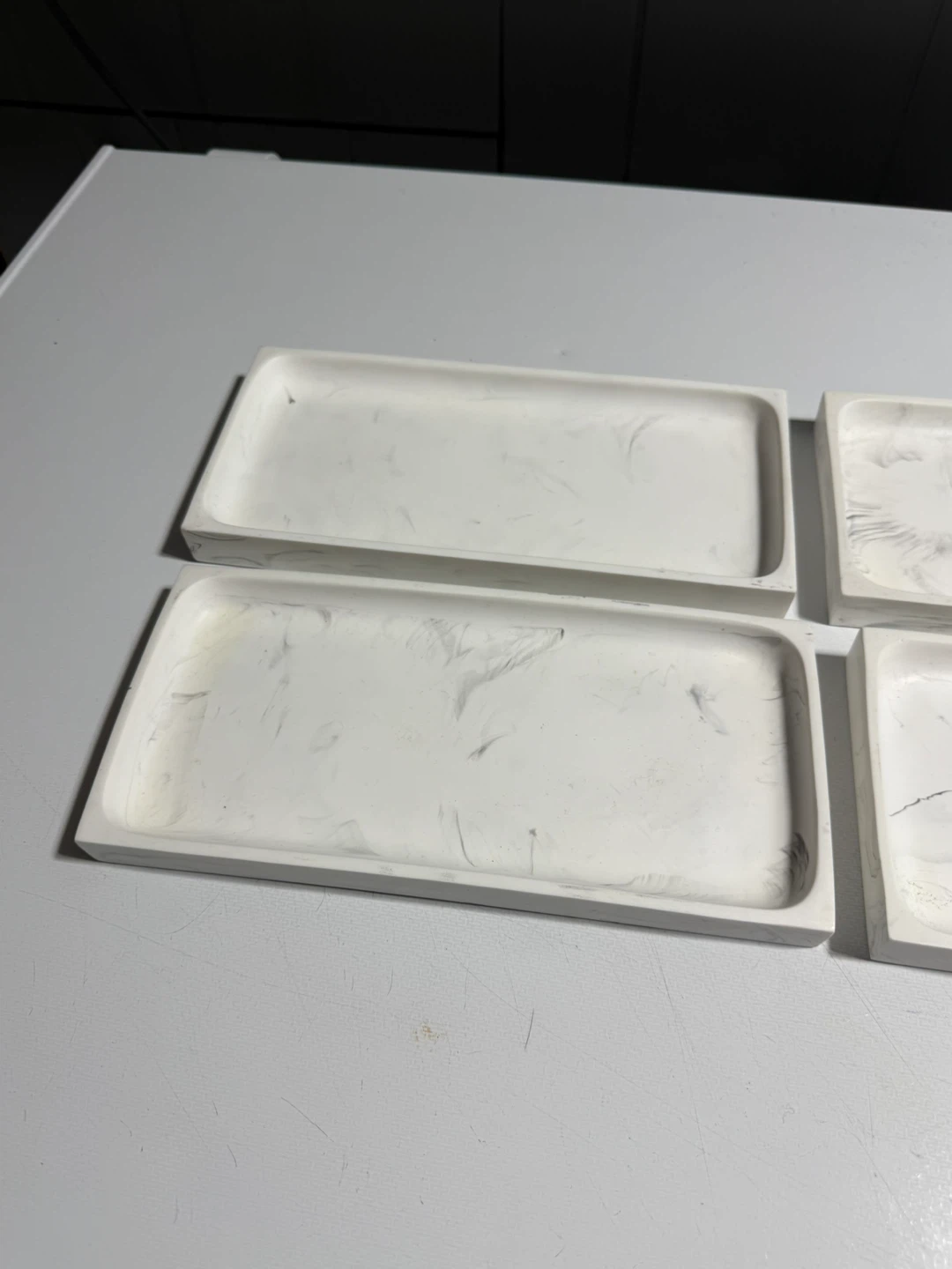Marble Look Vanity Trays Set of 4 – Bathroom, Jewelry & Decor - photo 3