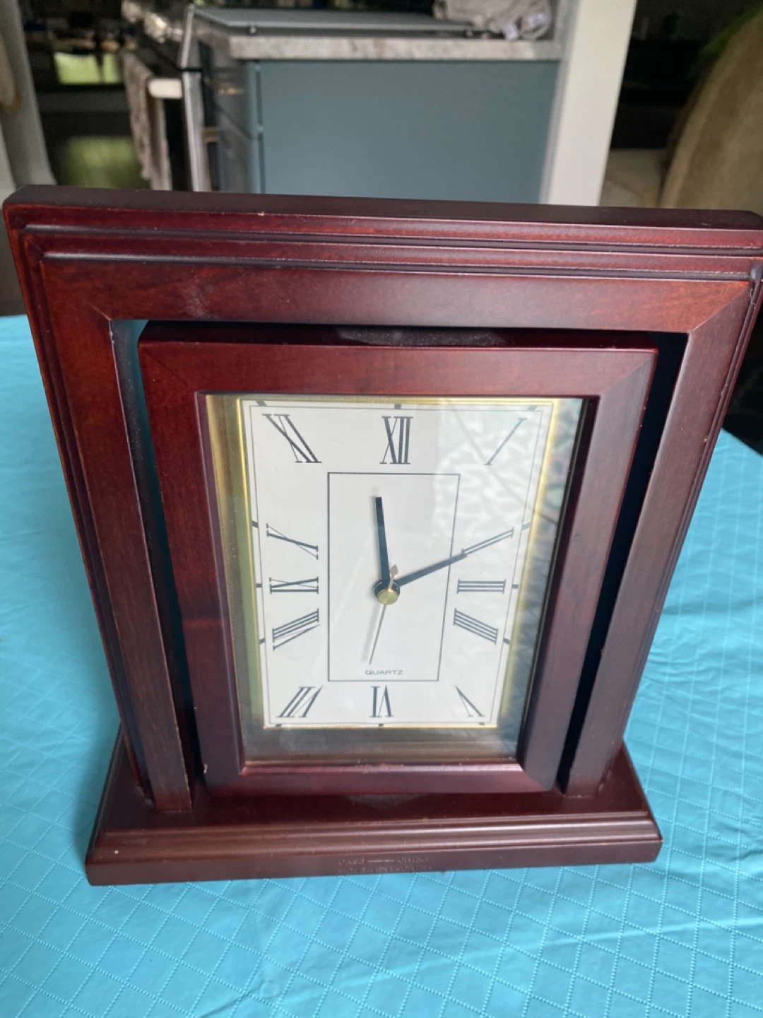 Bombay & Co. Inc. Wooden Mantel Clock