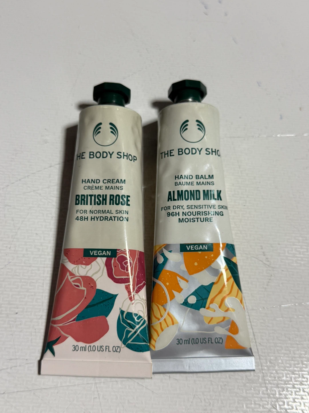 The Body Shop Hand Cream Set – British Rose & Almond Milk (New)