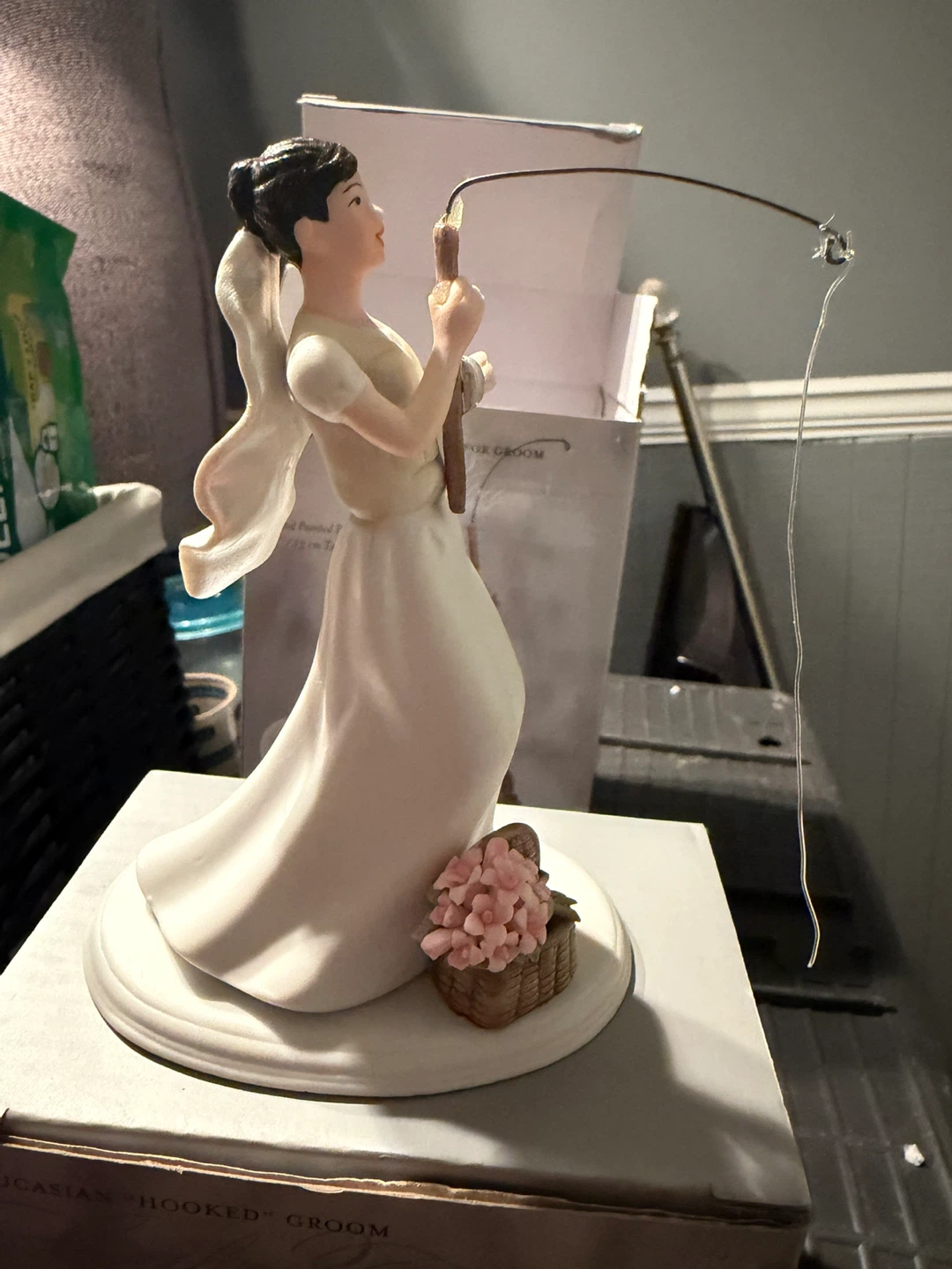 Weddingstar " Bride Fishing for Groom" Cake Topper - photo 4