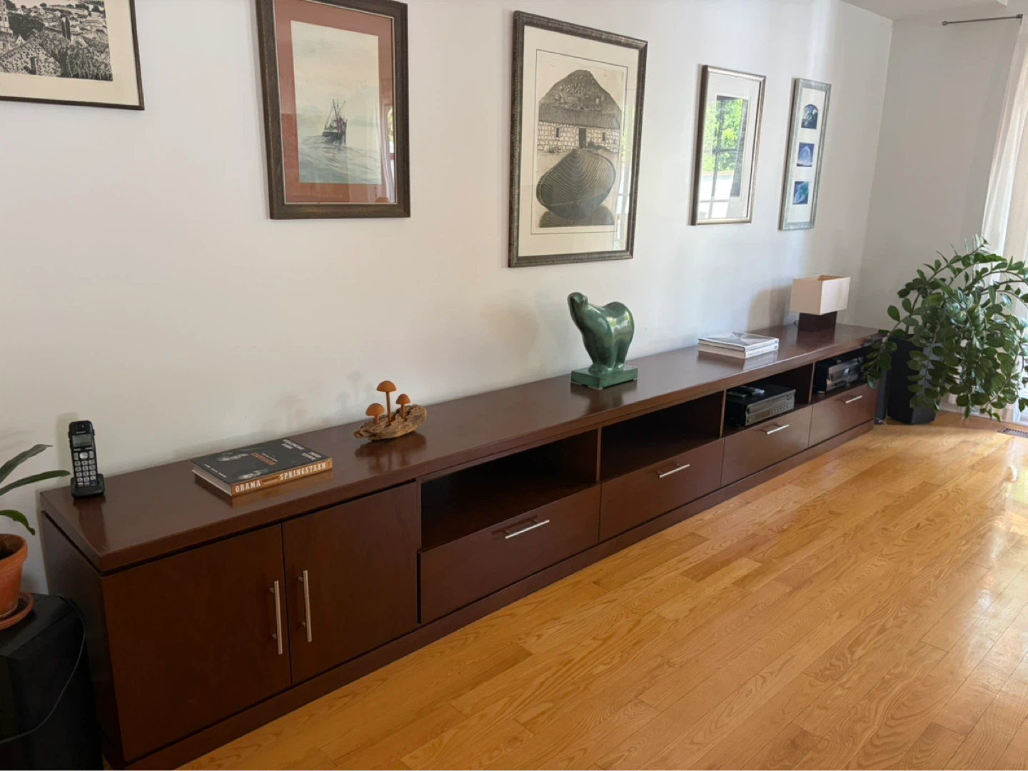 Custom made, real wood, furniture piece.