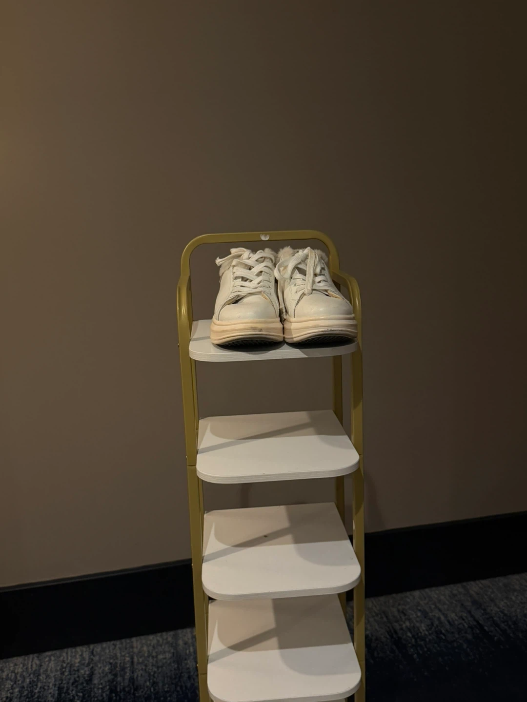 White Sneakers with Fur Lining - photo 3
