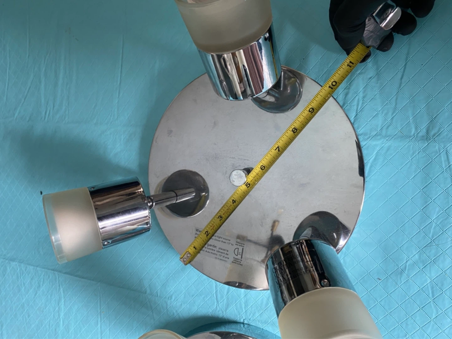 Chrome 4-Light Track Lighting Fixture - photo 3