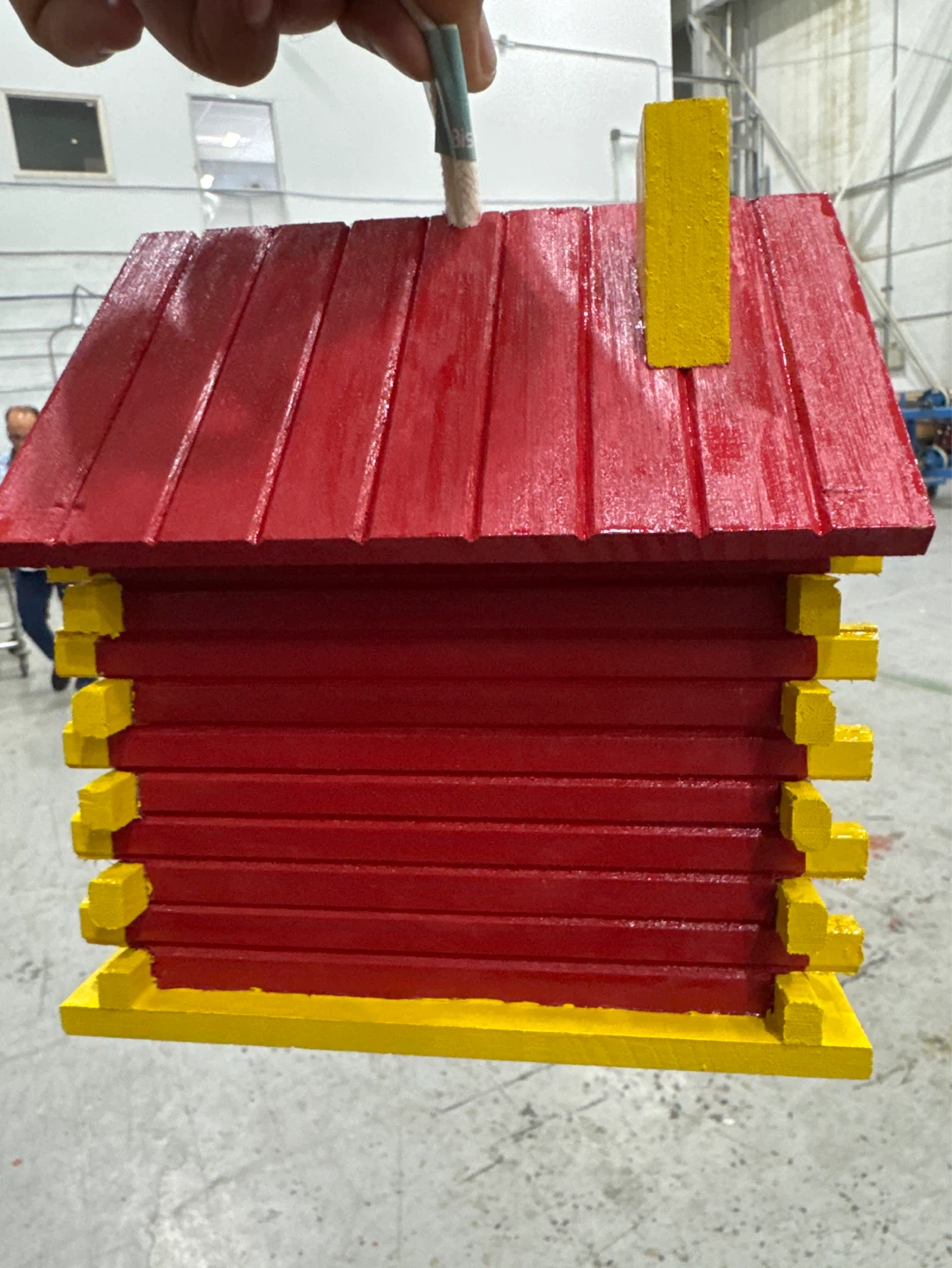 Red and Yellow Birdhouse - photo 2