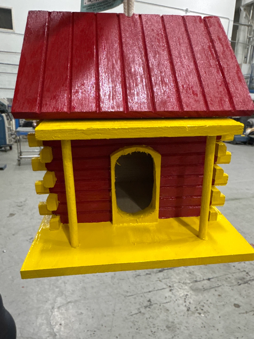 Red and Yellow Birdhouse