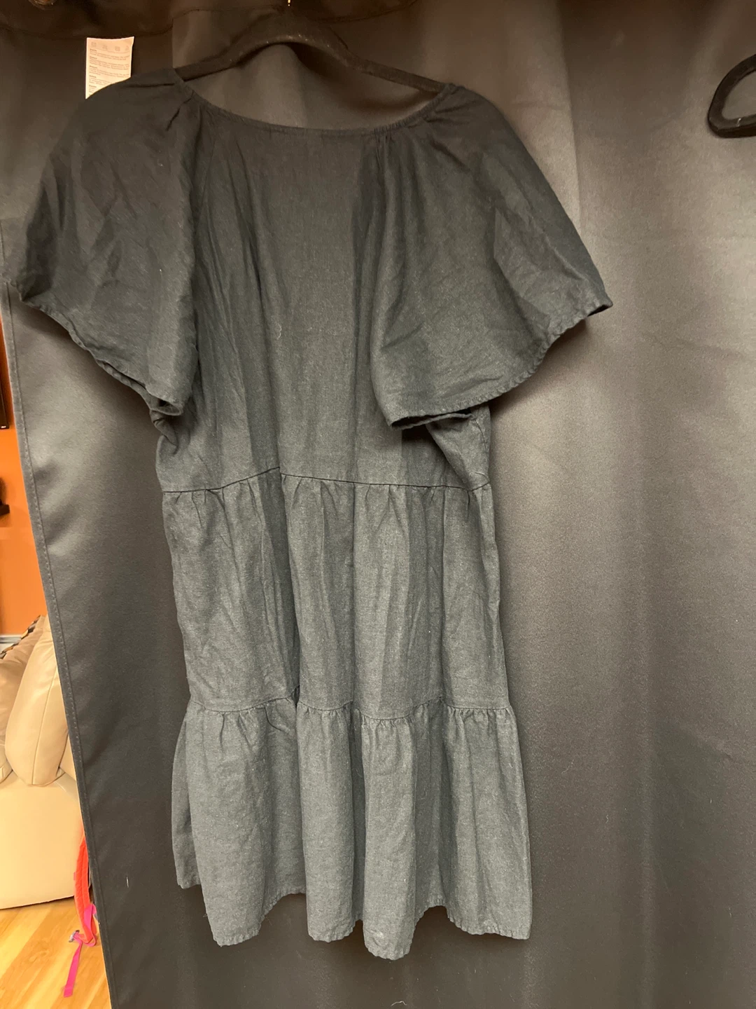 Black Tiered Midi Dress - photo 2