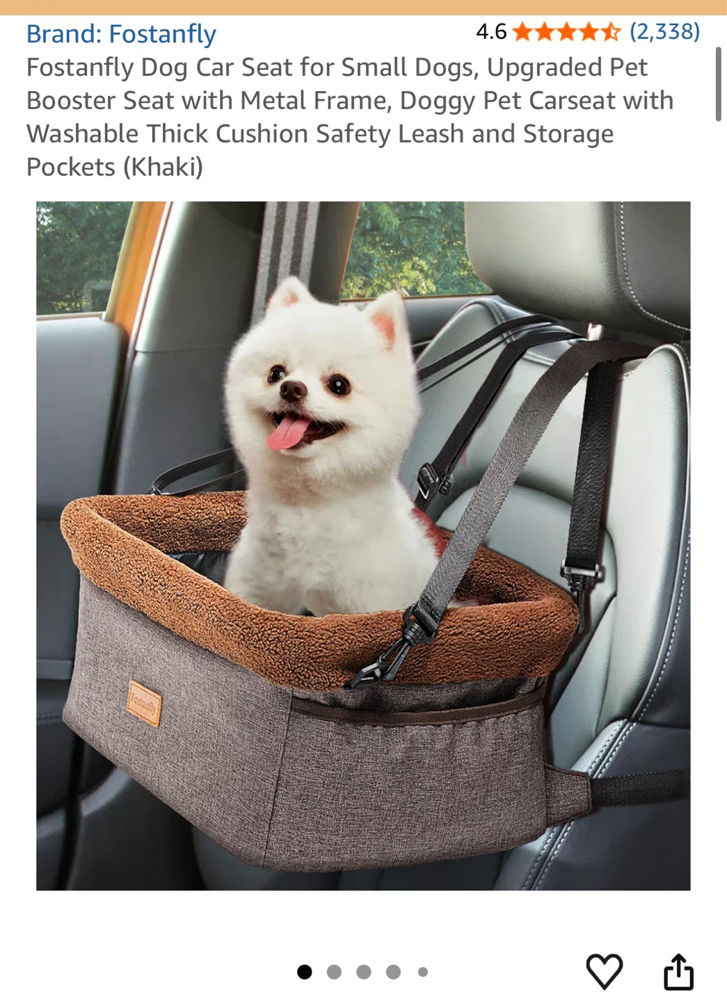 Dog Car Seat Booster
