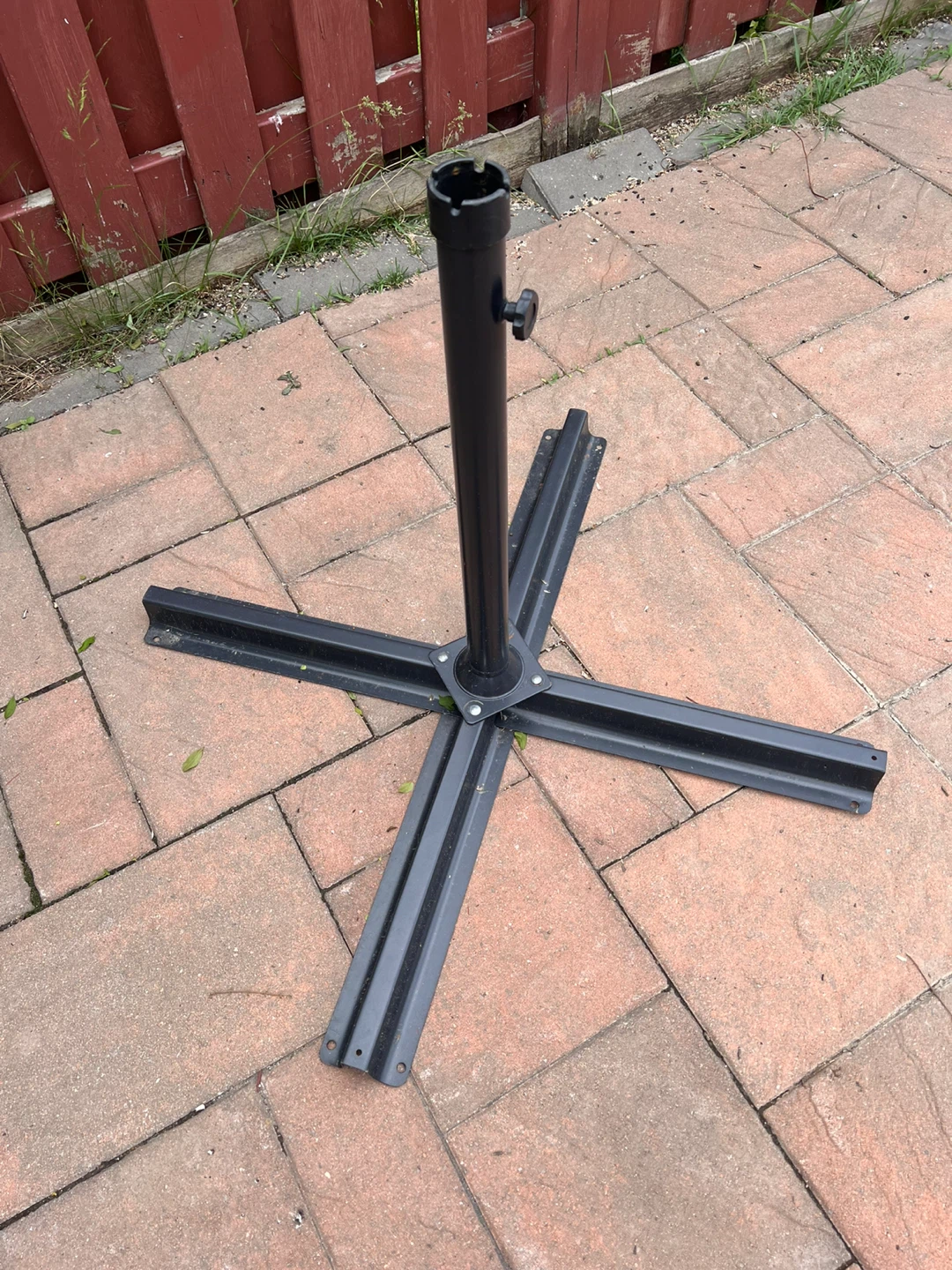 Black umbrella base stand