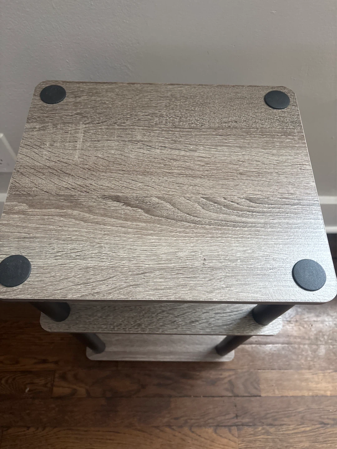 3-Tier Wood Grain Side Table - photo 2