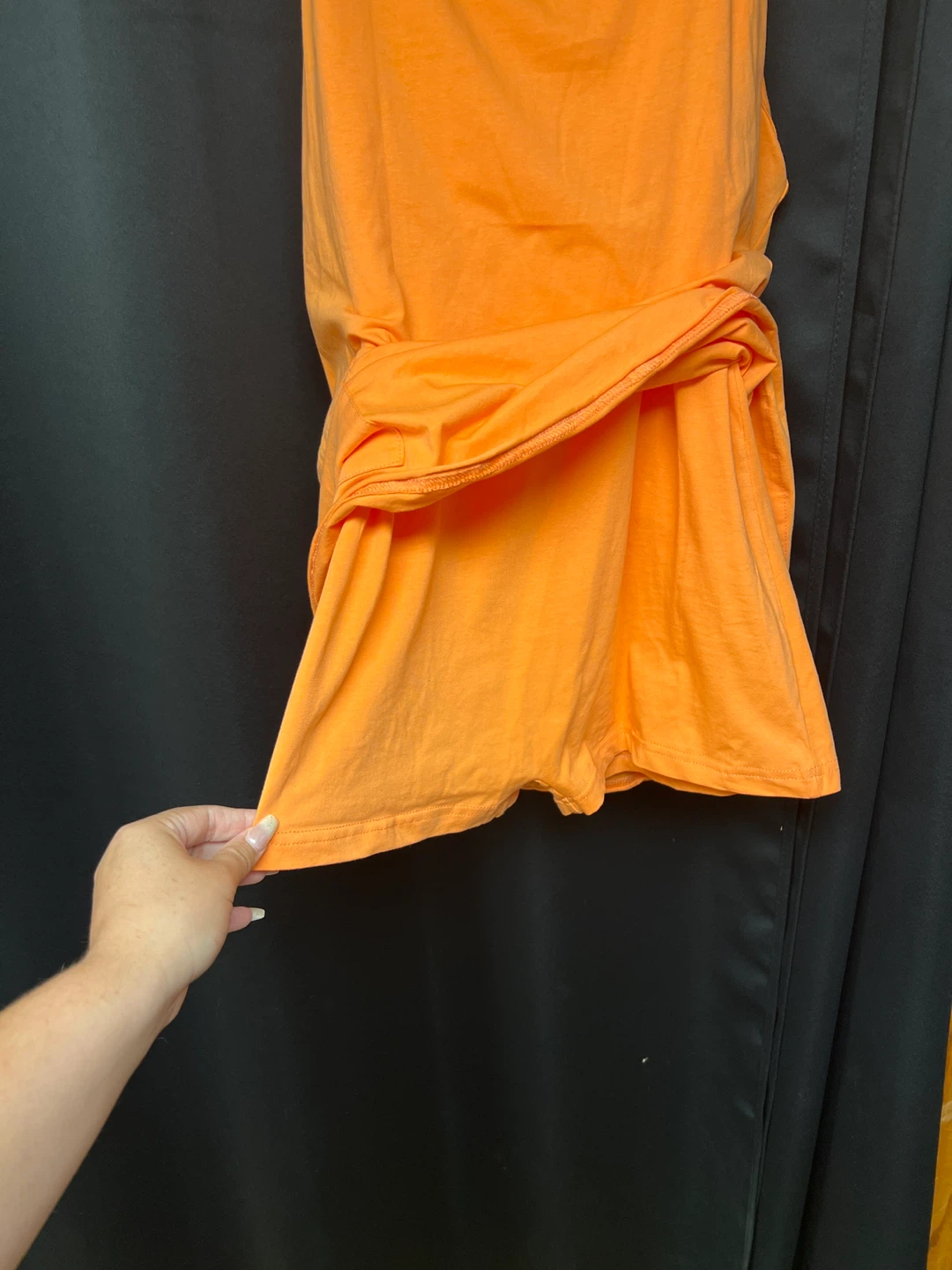 Orange Tank Dress with Pockets - photo 2