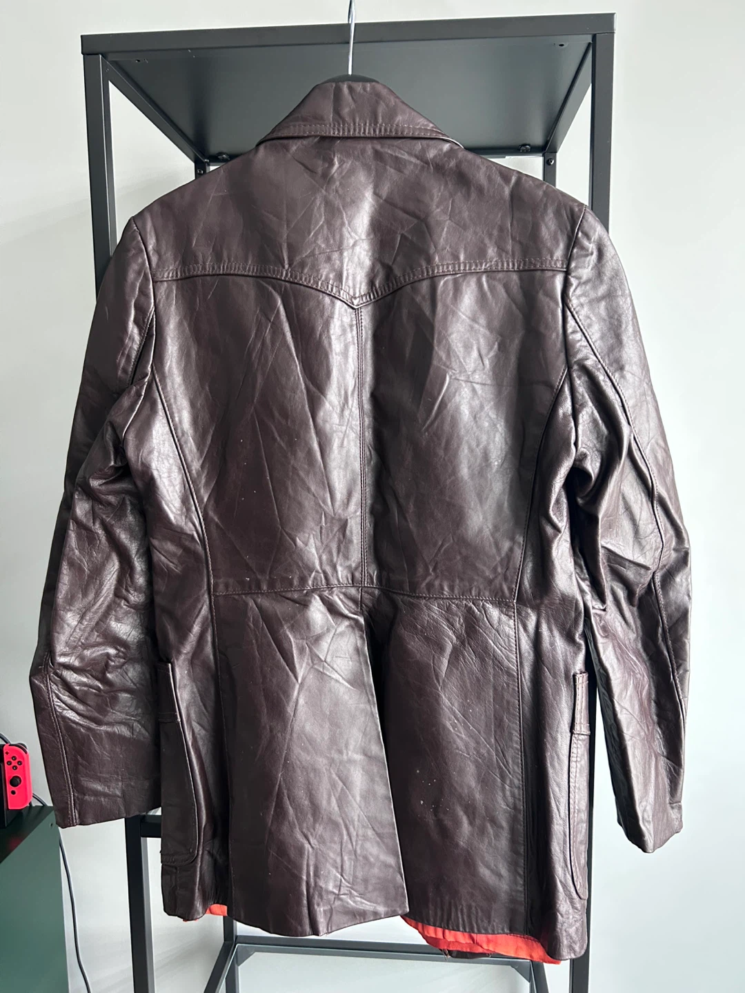 Vintage Sheplers Women’s Oversized Leather Jacket Size 38 - photo 2