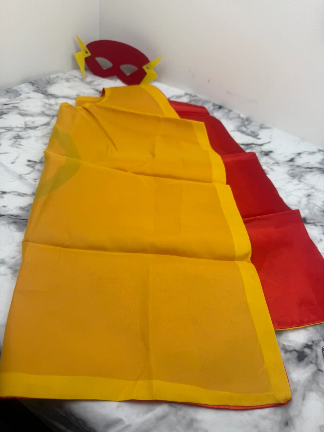 Children’s Flash Costume Cape and Mask Set - photo 5