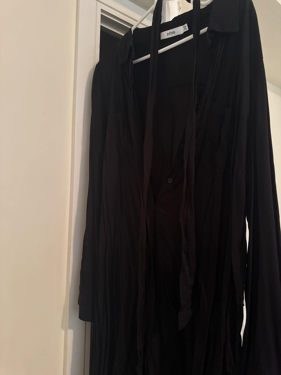 JustFab Black Shirt Dress - XXL